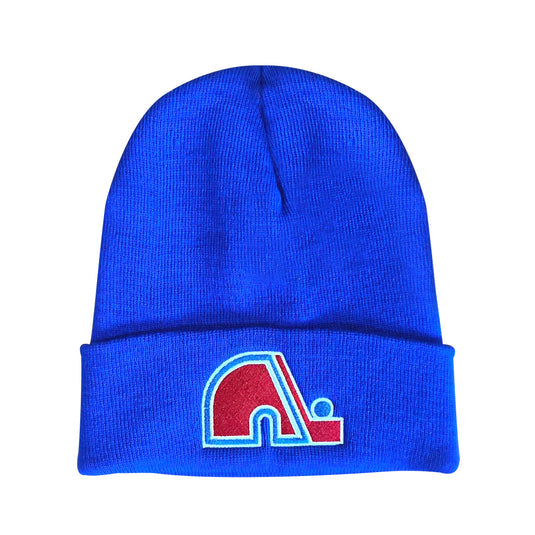 Quebec Nordiques NHL American Needle Men's Royal Blue Vintage Cuffed Knit Beanie