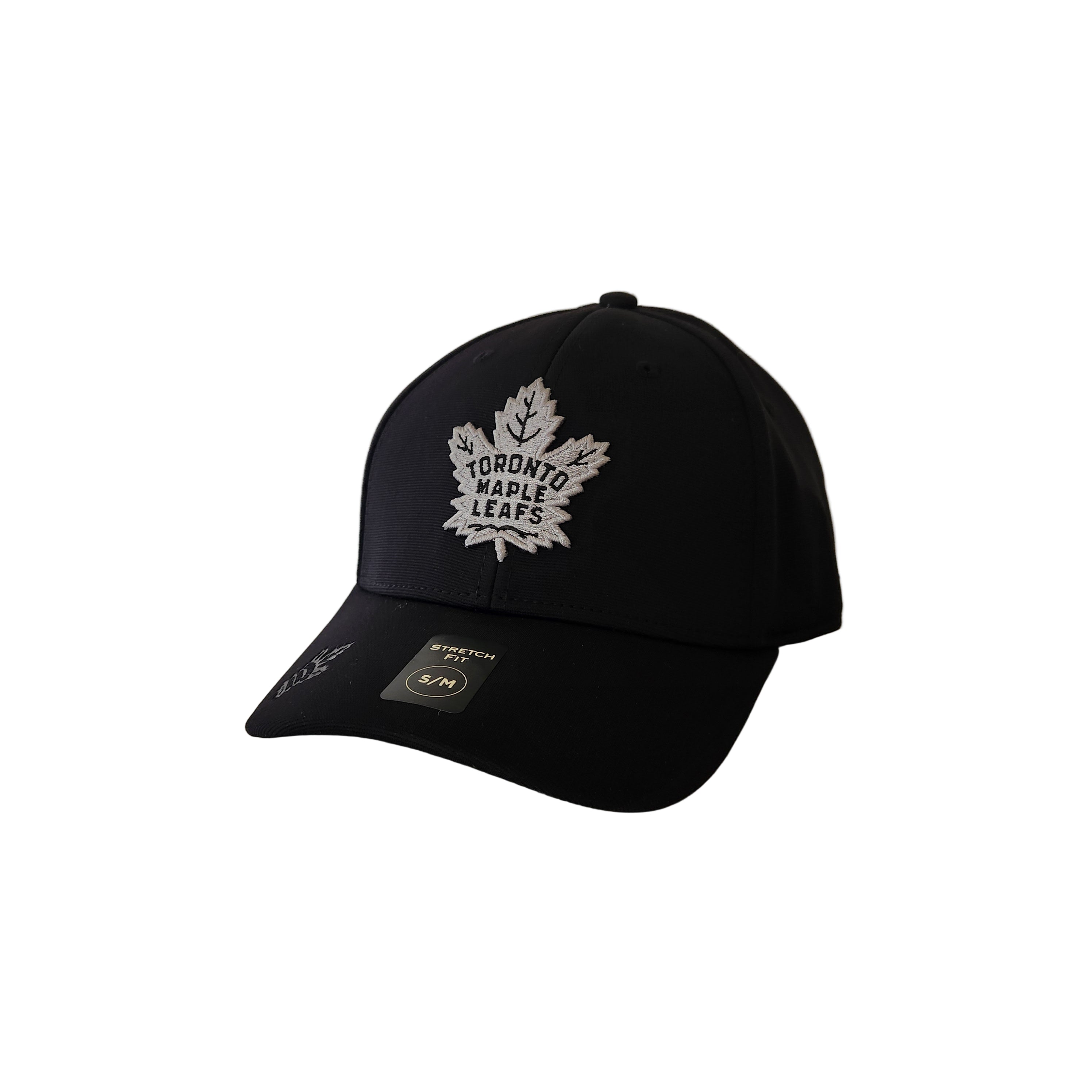 Toronto Maple Leafs NHL American Needle Men's Black E-Boss Platinum Stretch Fit Hat