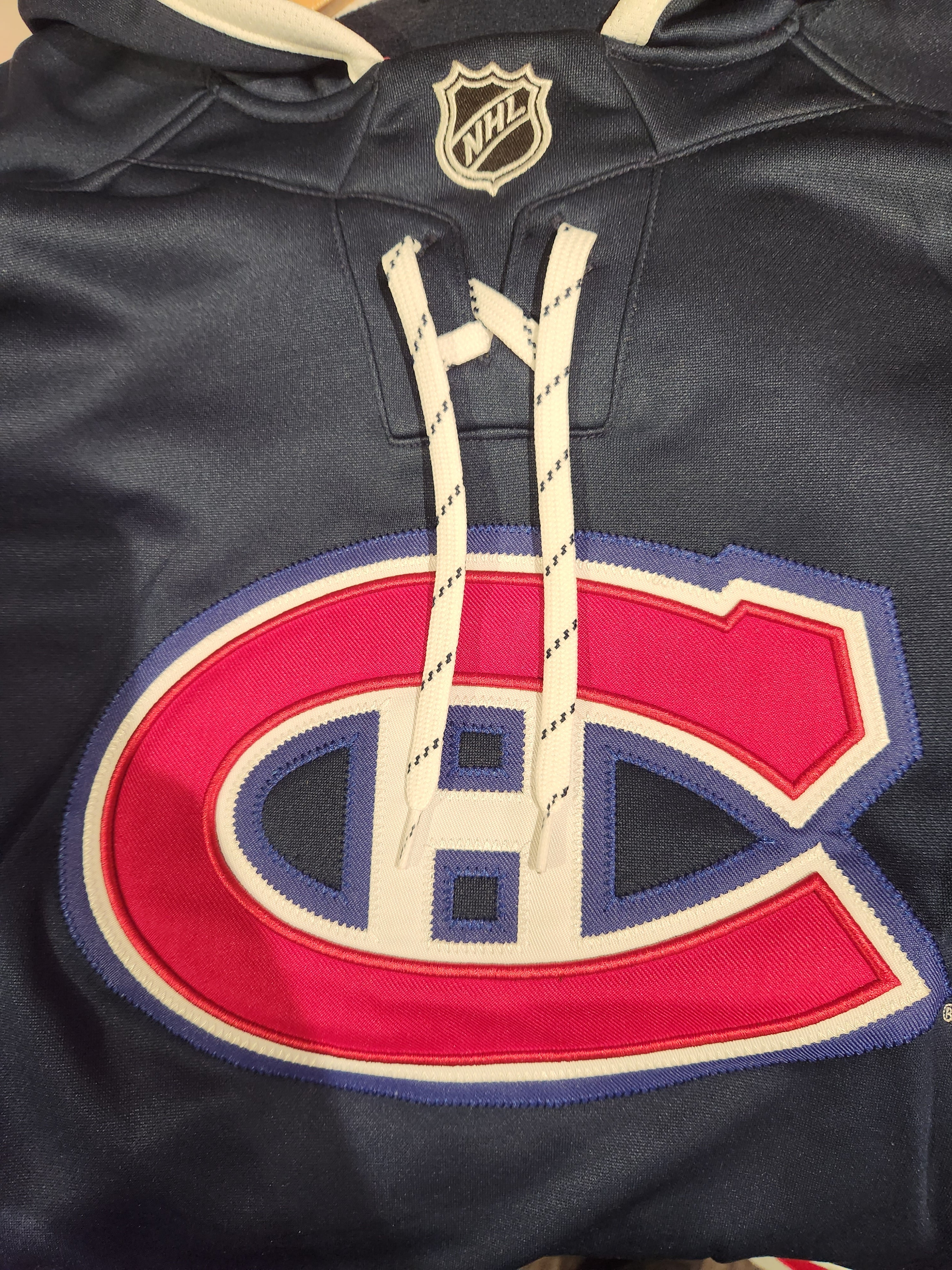 Sweat à capuche bleu marine Prime Time pour homme des Canadiens de Montréal (NHL) de marque Fanatics