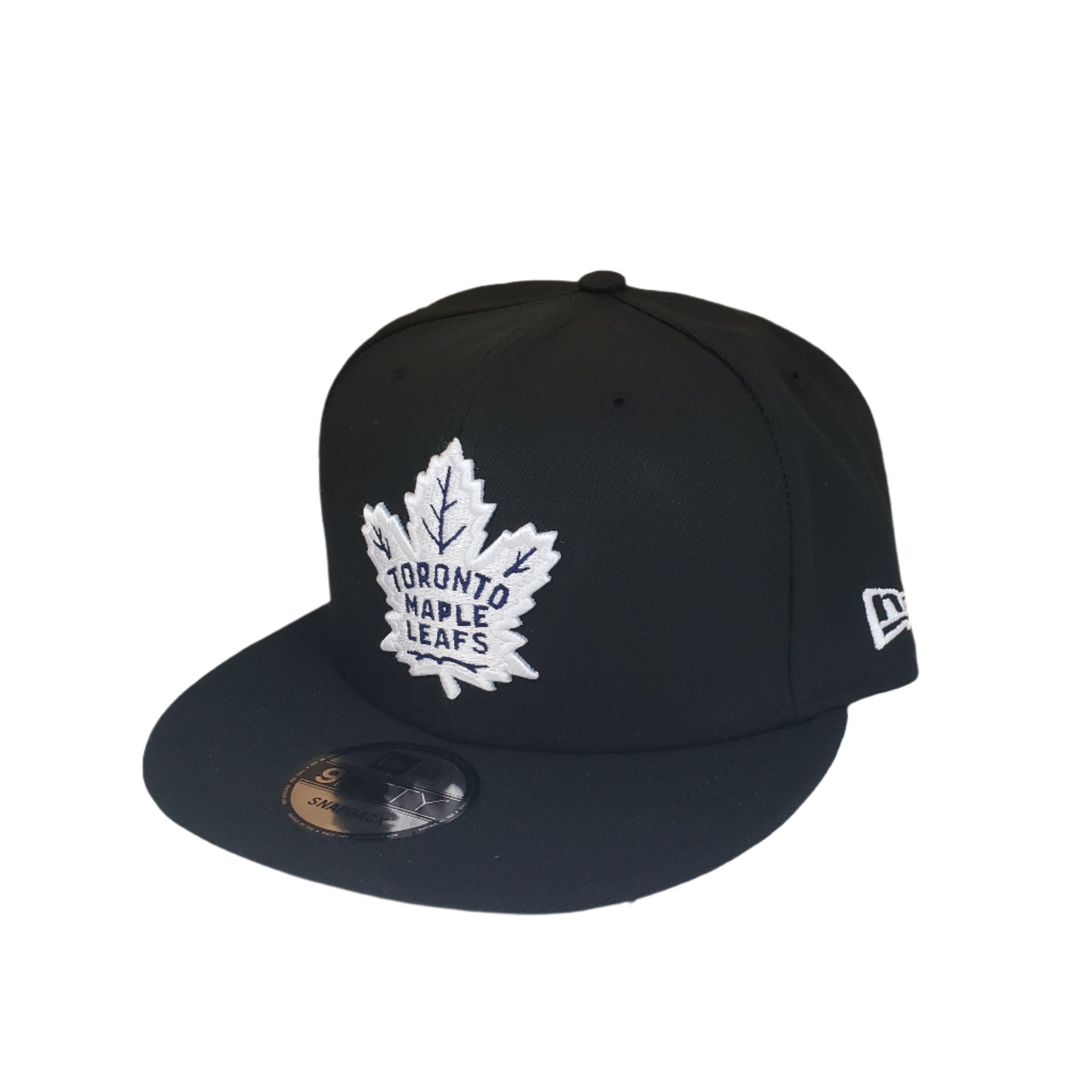 Casquette à visière ajustable 9Fifty noire New Era des Maple Leafs de Toronto pour homme