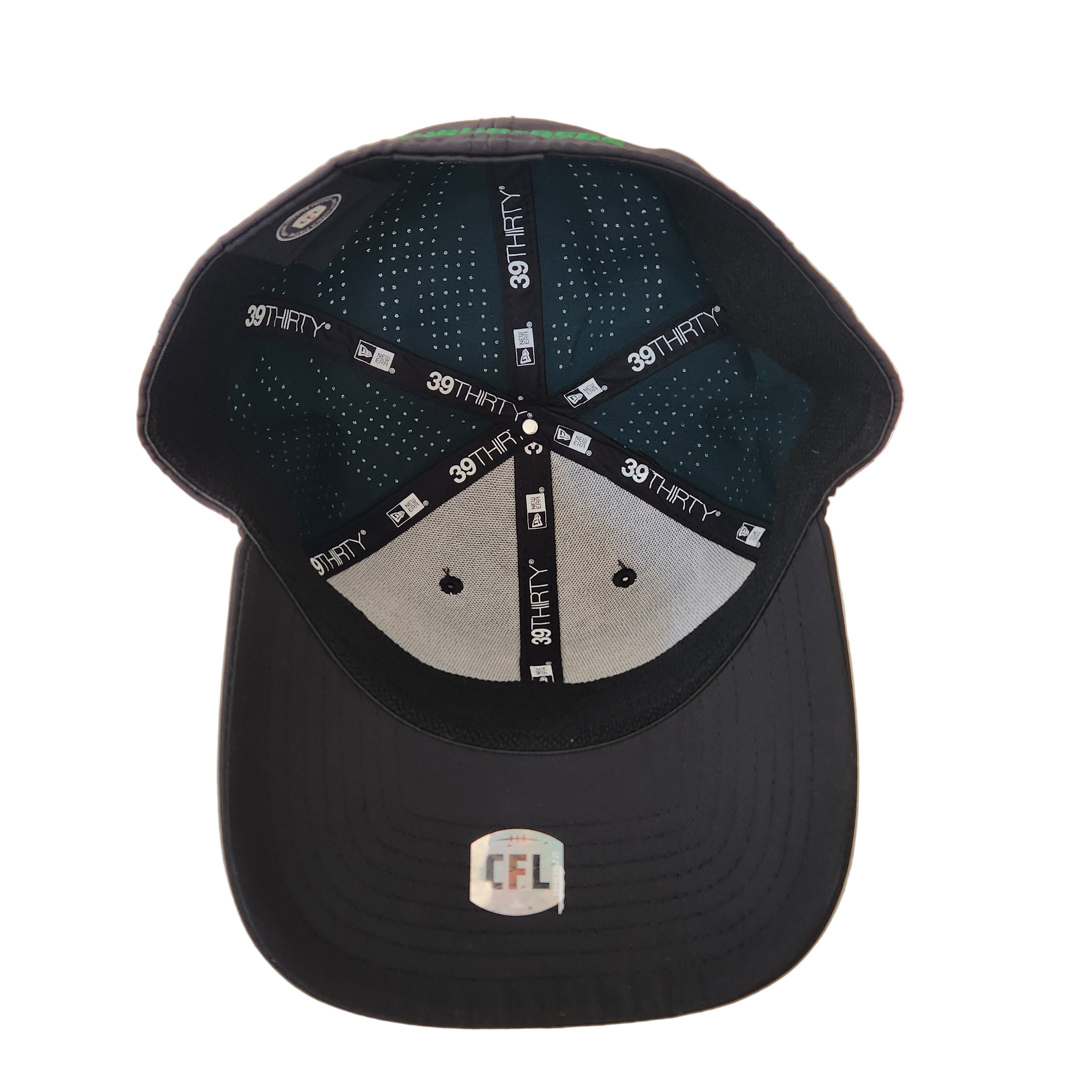 Saskatchewan Roughriders CFL New Era Men's Night 39Thirty Team Classic Stretch Fit Hat