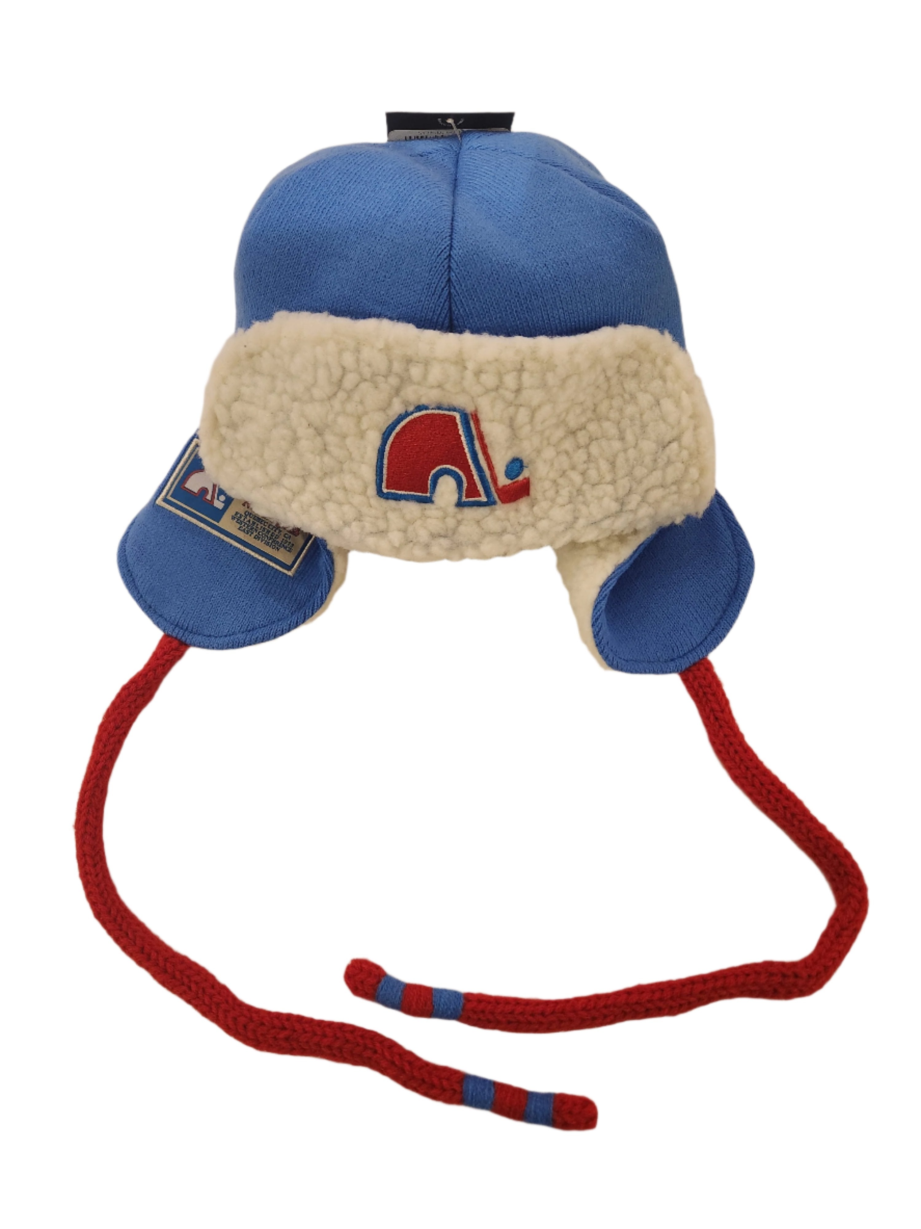 Quebec Nordiques NHL Fanatics Branded Men's Blue Heritage Knit Trapper