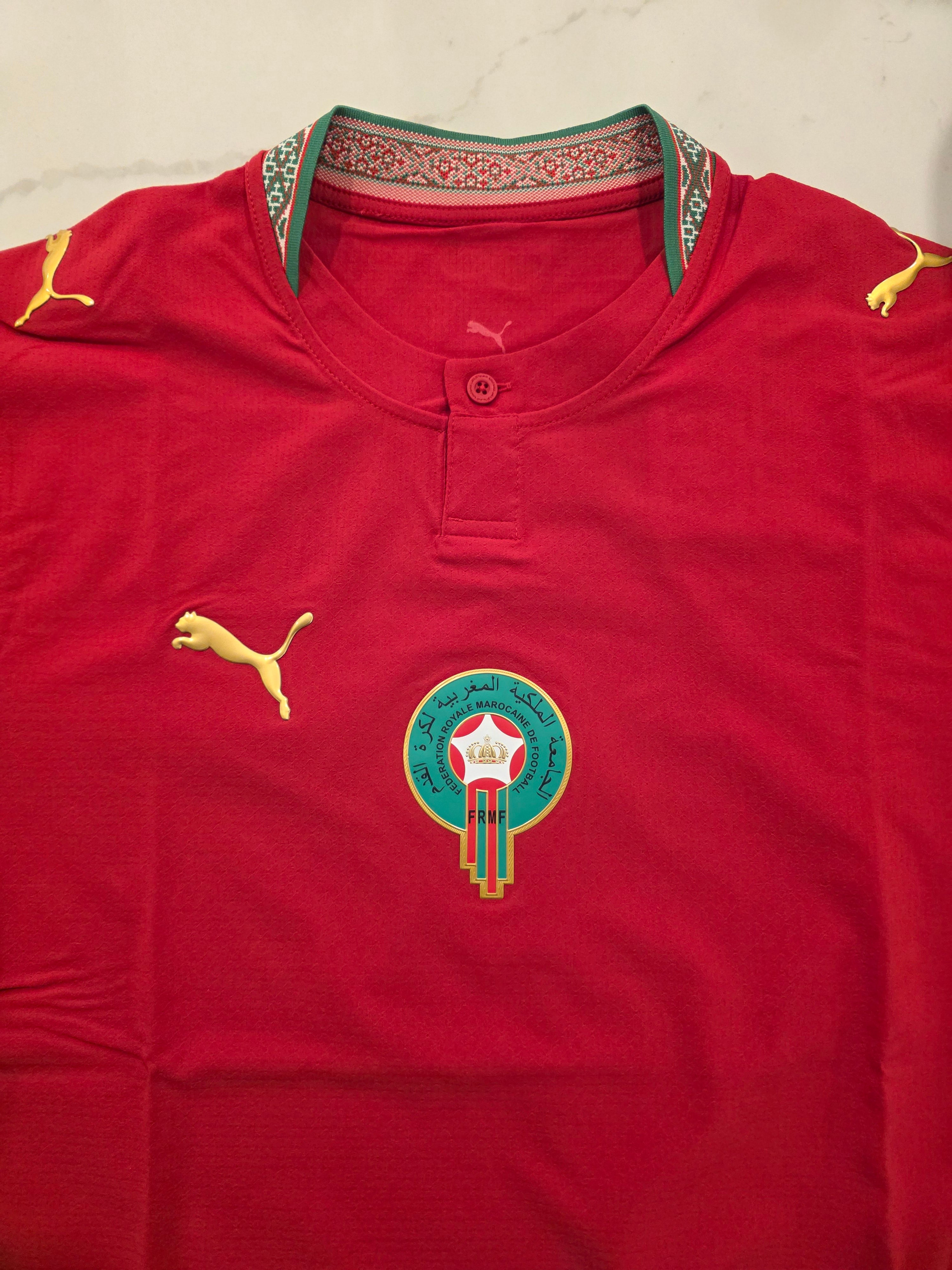 Morocco National Team FIFA Puma Men's Red 2026 Authentic Jersey