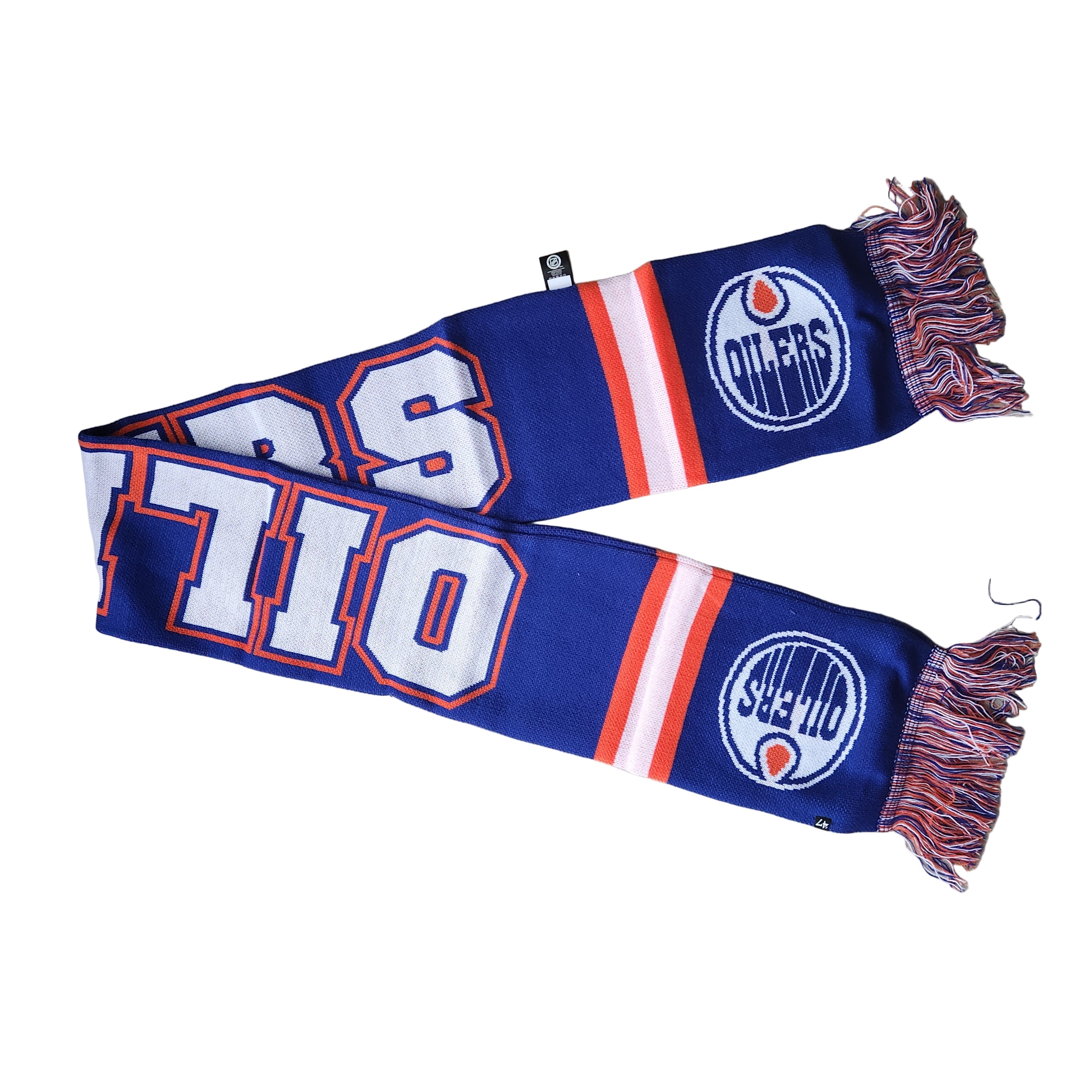 Écharpe en tricot pour homme Royal Breakaway de la marque NHL 47 des Oilers d'Edmonton