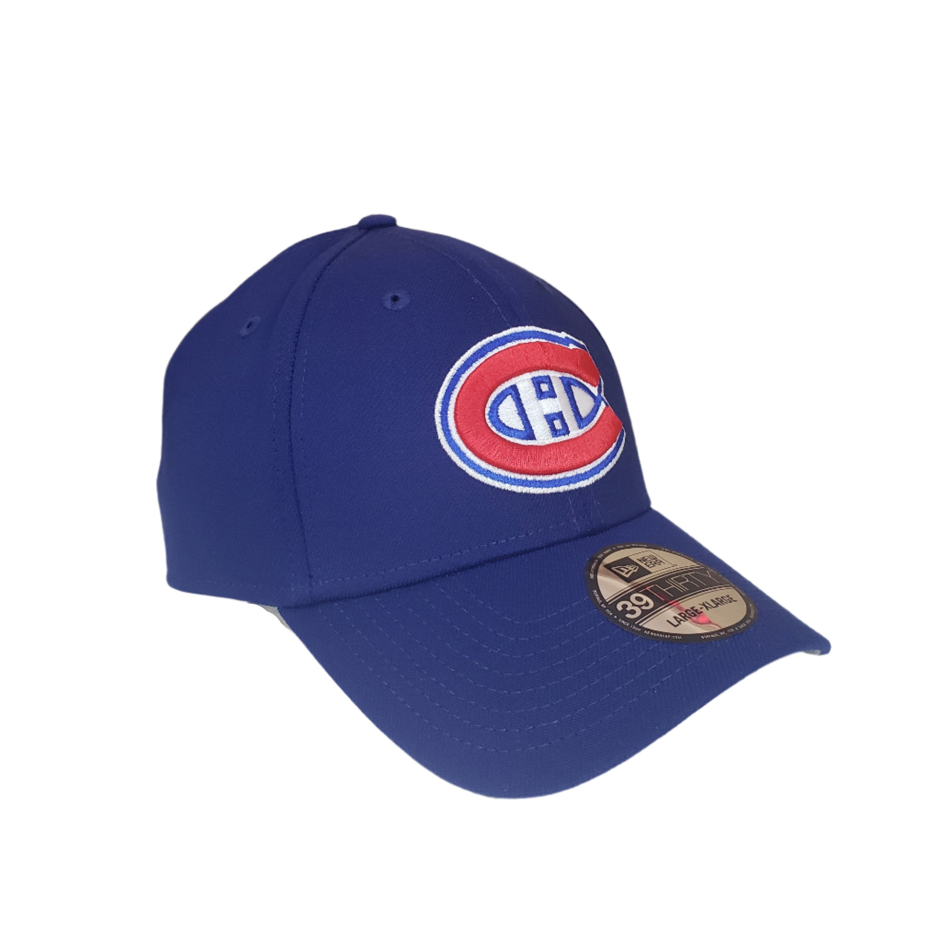 Montreal Canadiens NHL New Era Men's Royal Blue 39Thirty Team Classic Stretch Fit Hat