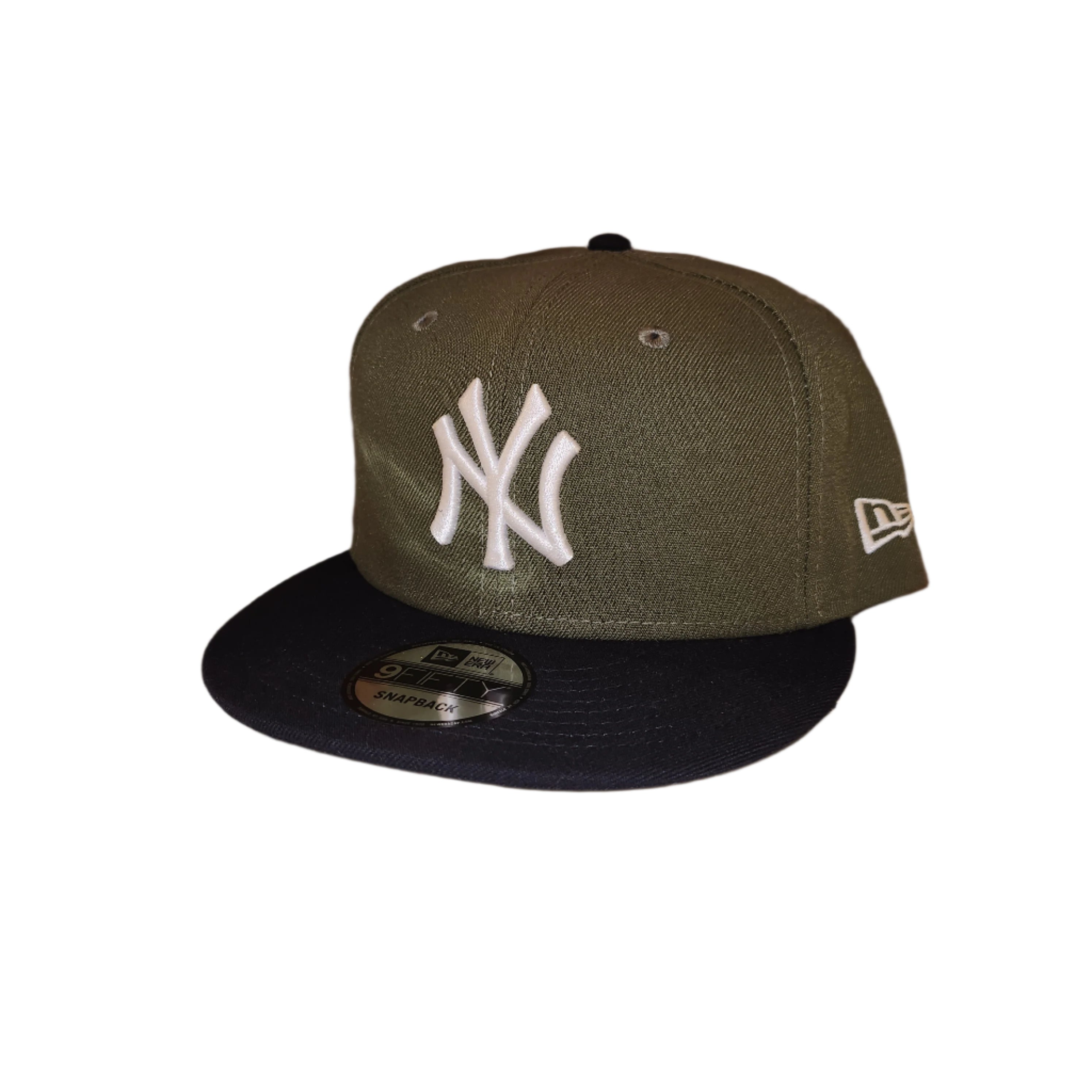 New York Yankees MLB New Era Men's 9Fifty Olive/Navy Basic Snapback Hat