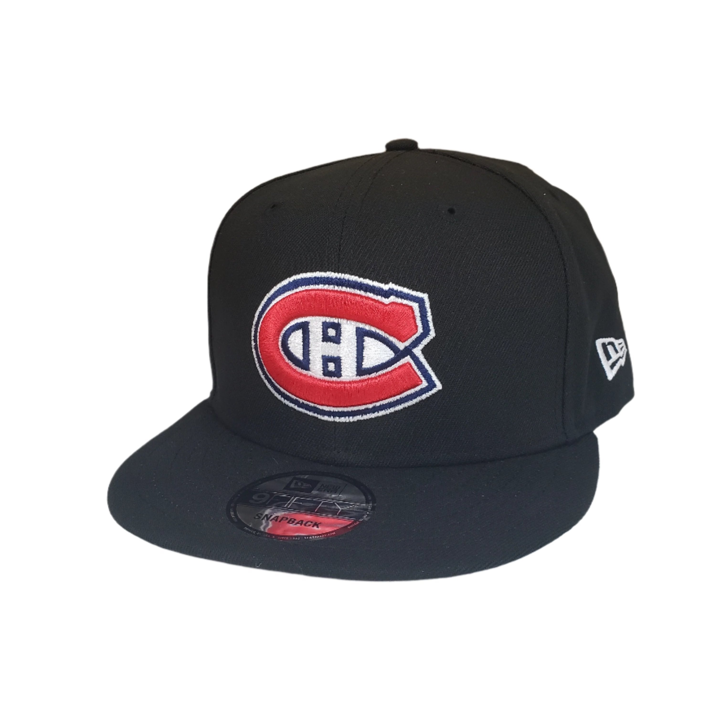 Casquette Snapback 9Fifty Basic noire pour homme des Canadiens de Montréal de la LNH de New Era