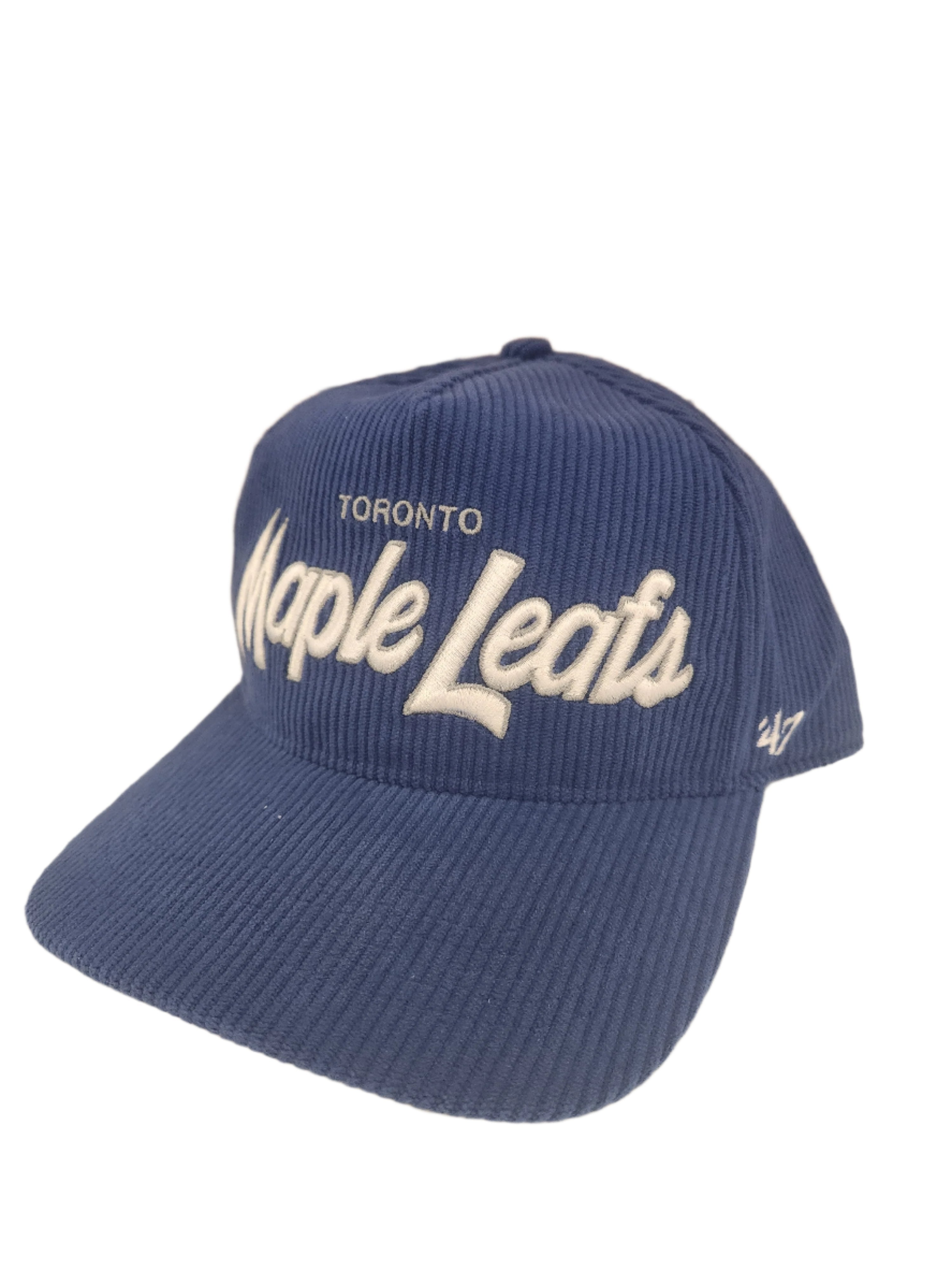 Toronto Maple Leafs NHL 47 Brand Men's Royal Crosstown Cord Arch Adjustable Hat