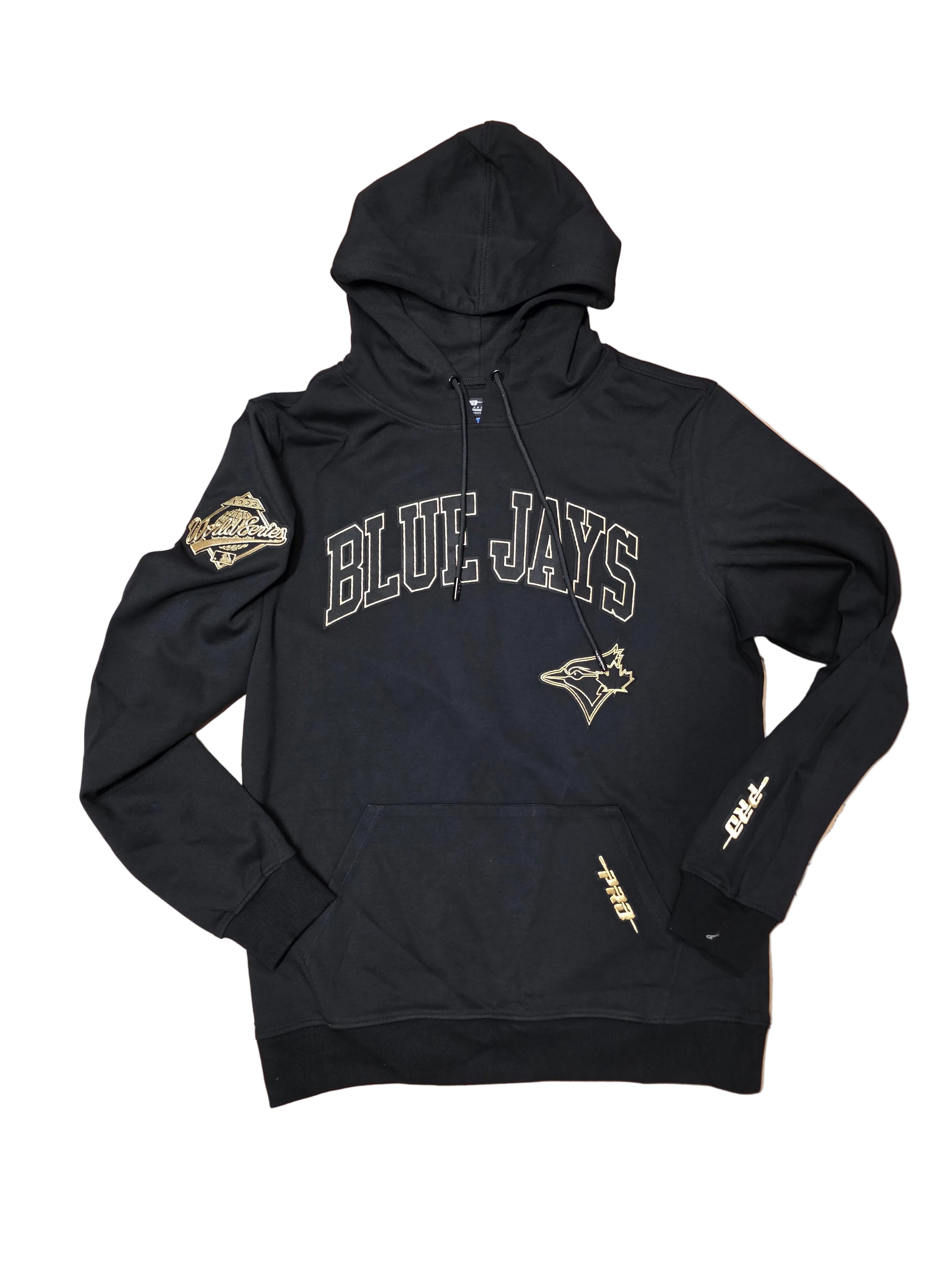 Toronto Blue Jays MLB Pro Standard Men's Black Gold Classic Pullover Hoodie