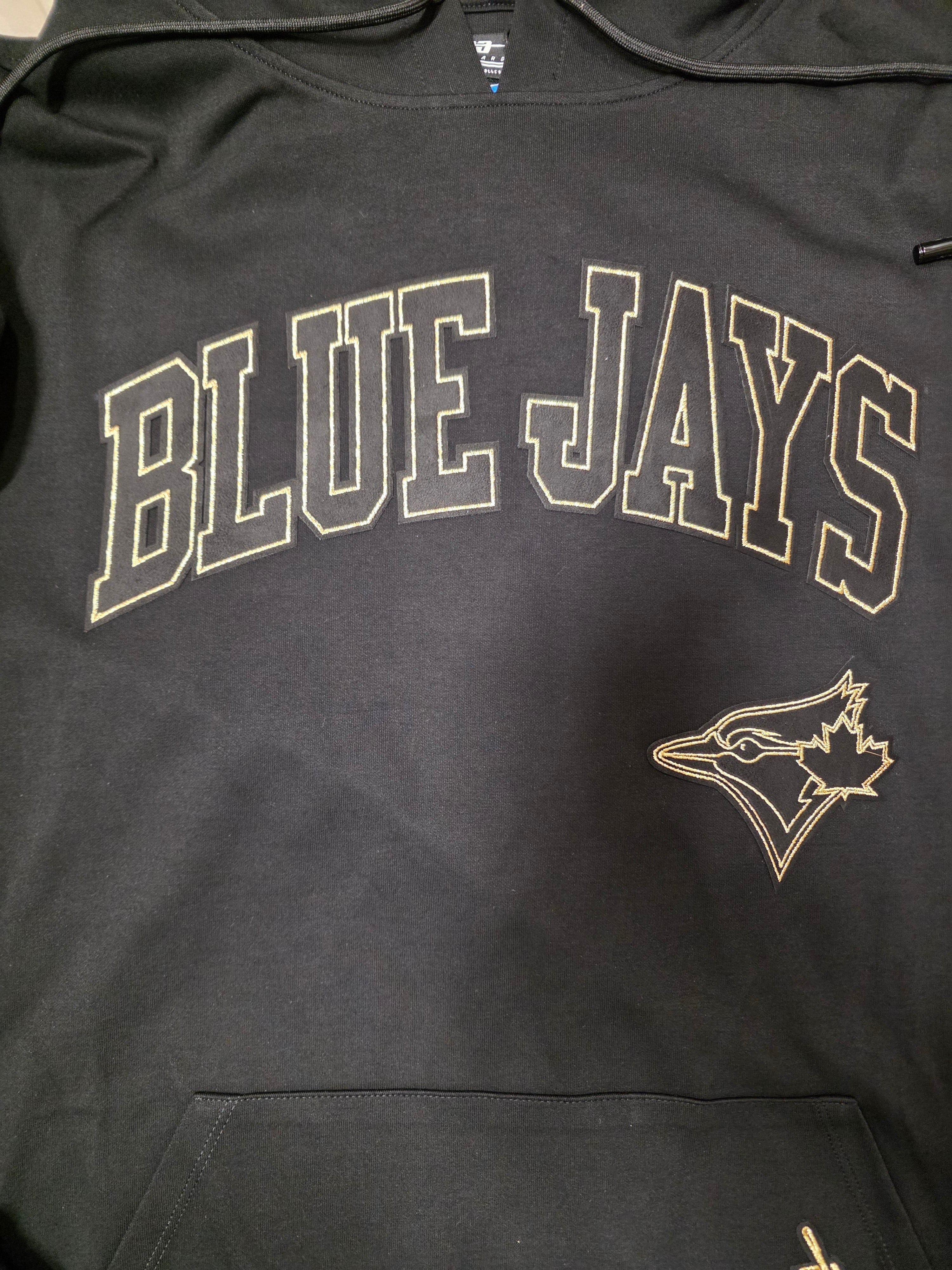 Toronto Blue Jays MLB Pro Standard Men's Black Gold Classic Pullover Hoodie