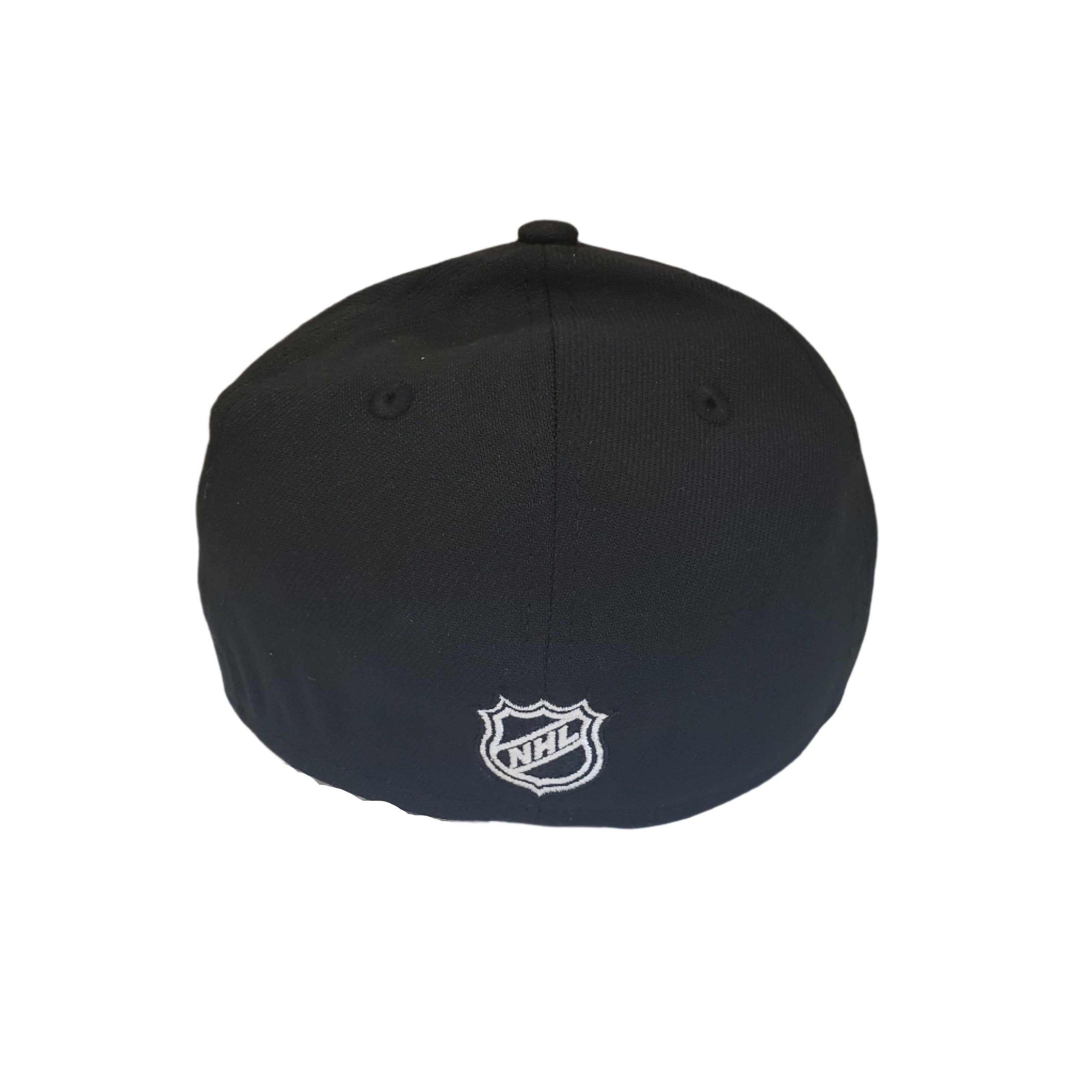 Toronto Maple Leafs NHL New Era Men's Black White 39Thirty Team Classic Stretch Fit Hat