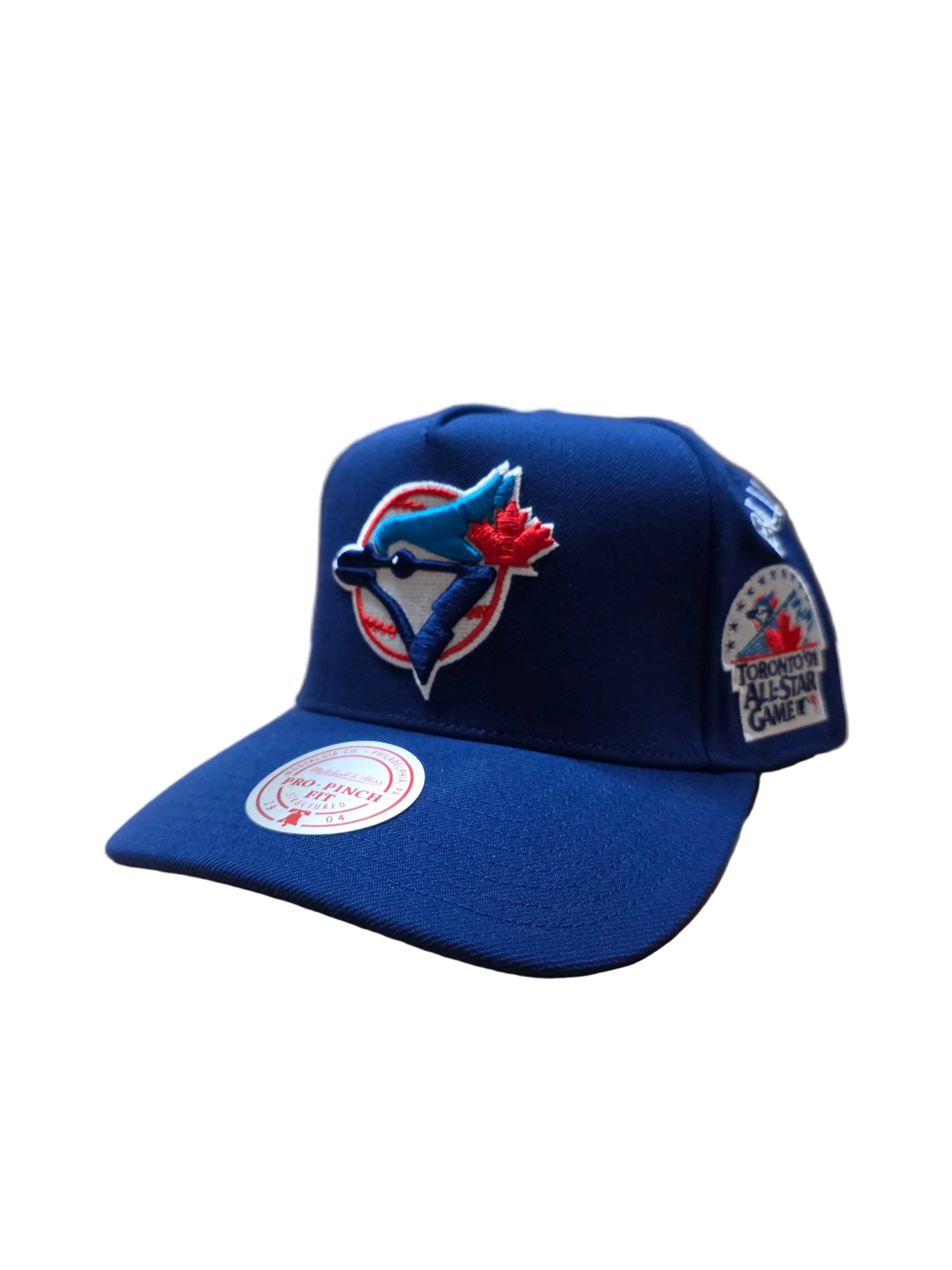 Toronto Blue Jays MLB Mitchell & Ness Men's Royal Historical Pro Pinch Fit Snapback Hat