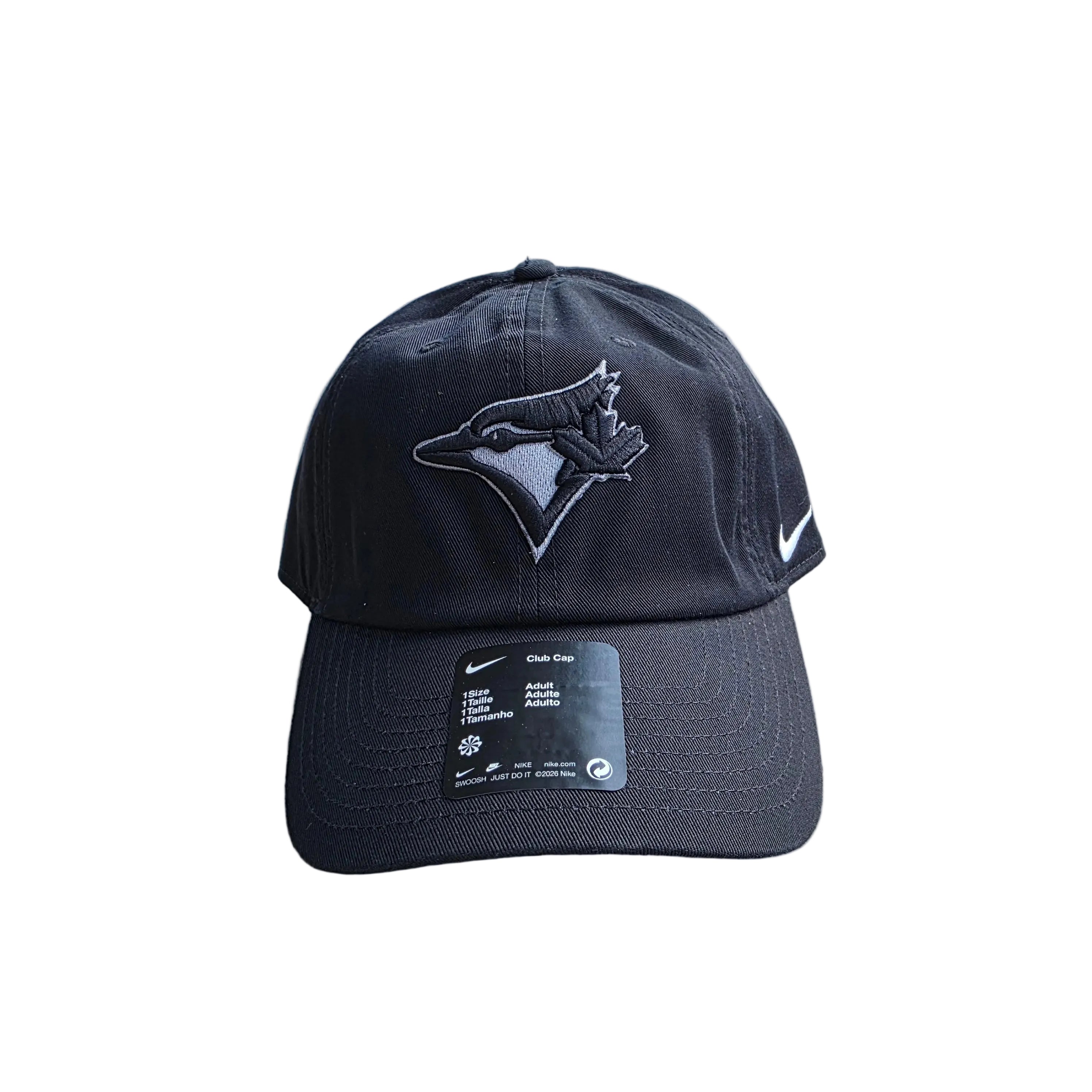 Toronto Blue Jays MLB Nike Men's Black Tonal Club Adjustable Hat