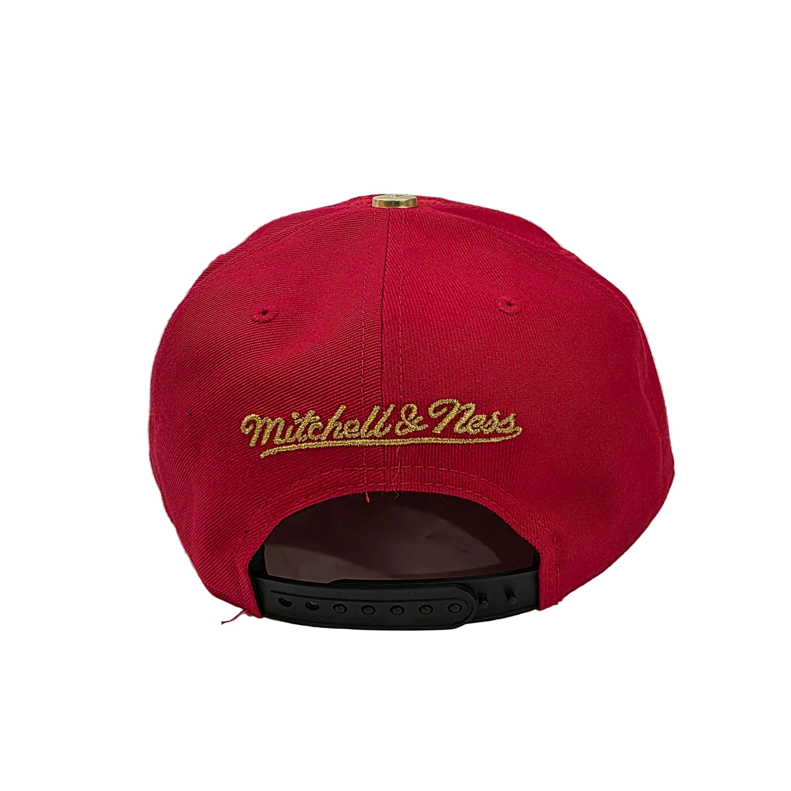 Hockey Canada IIHF Mitchell & Ness Men's Red/Black Leaves Front Pro Crown Snapback