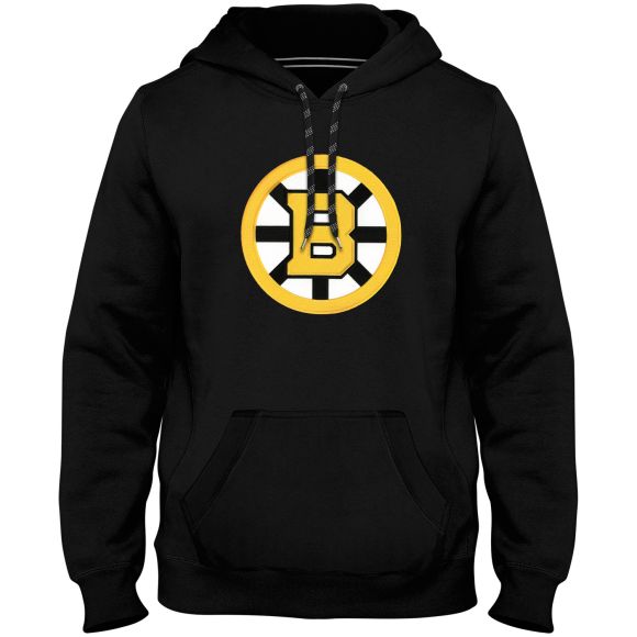 Sweat à capuche noir avec logo en sergé Express NHL Bulletin des Bruins de Boston pour hommes