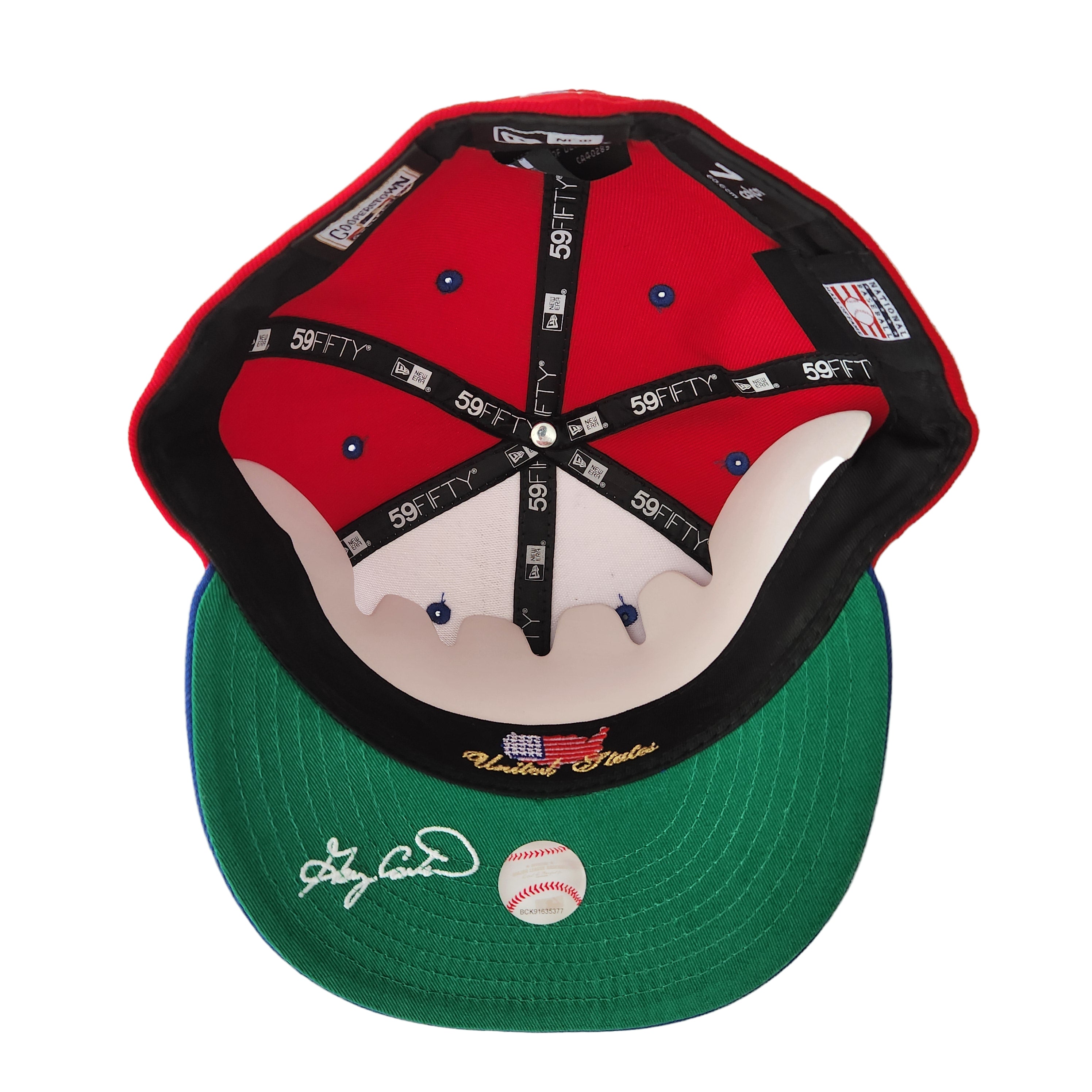 Gary Carter Montreal Expos MLB New Era Men's Red 59Fifty Pre-Curved Hall Of Fame Fitted Hat