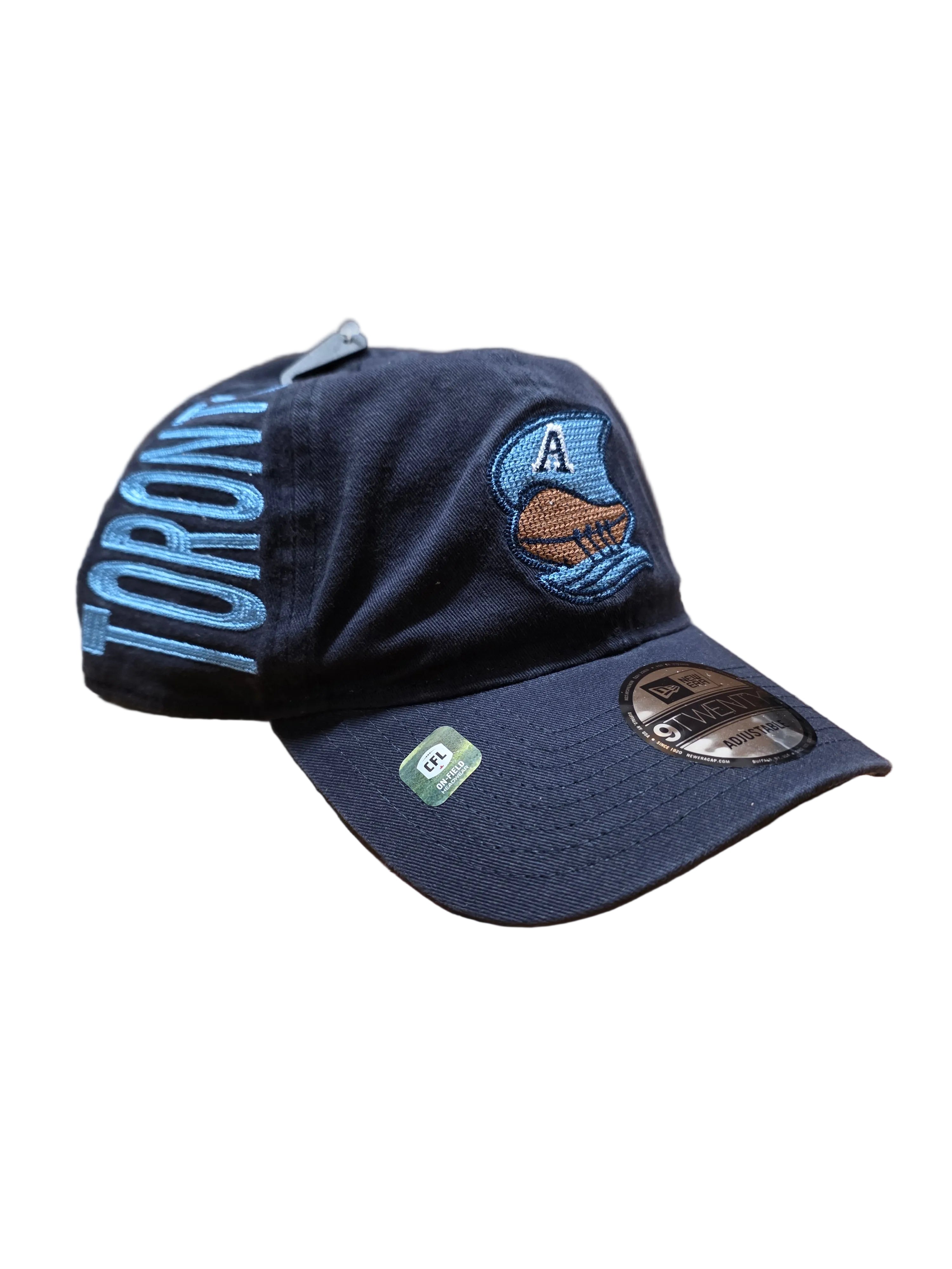 Toronto Argonauts CFL New Era Men's Navy 9Twenty 2026 Turf Traditions Adjustable Hat