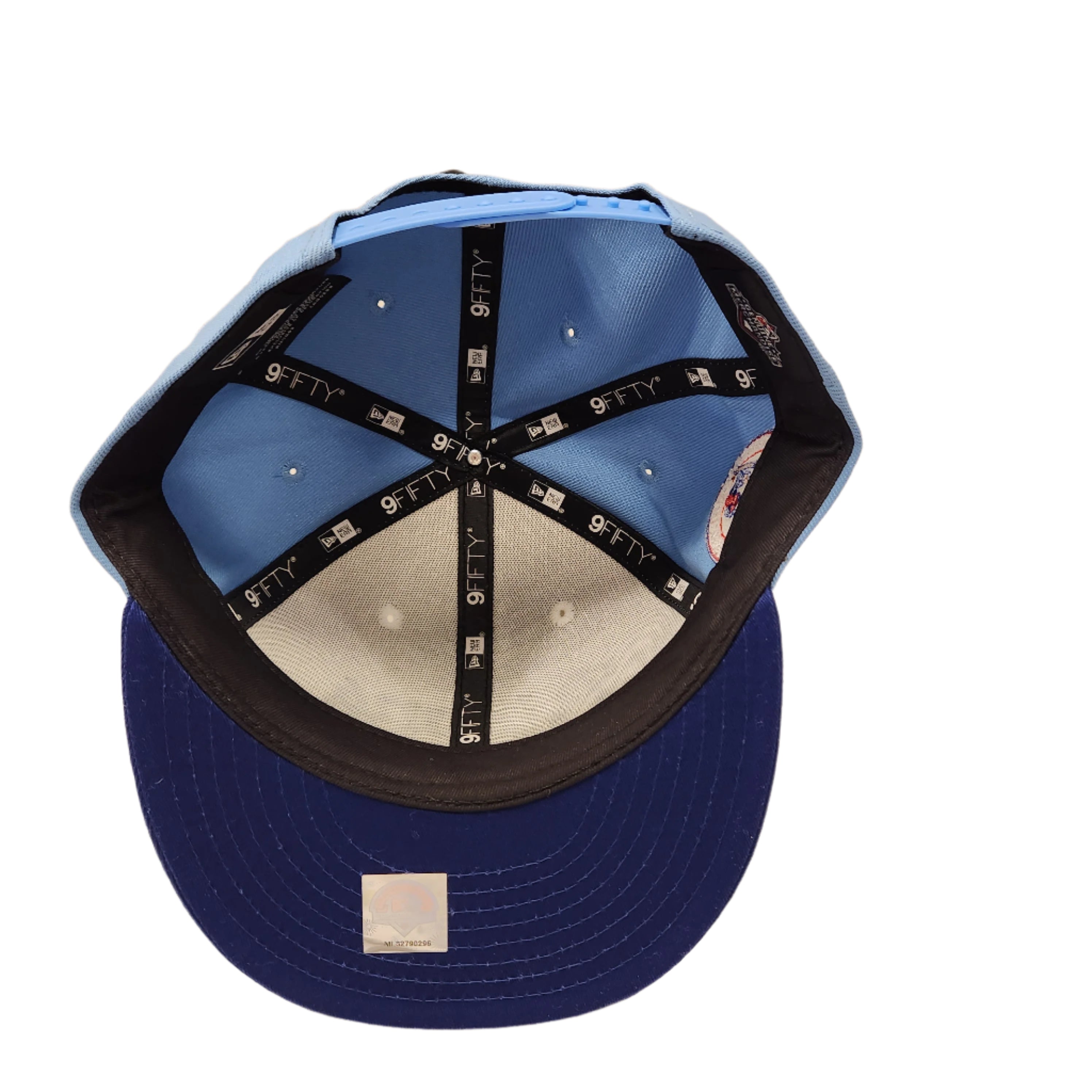 Buffalo Bisons MiLB New Era Snapback 9Fifty Wordmark pour hommes, blanc/bleu clair