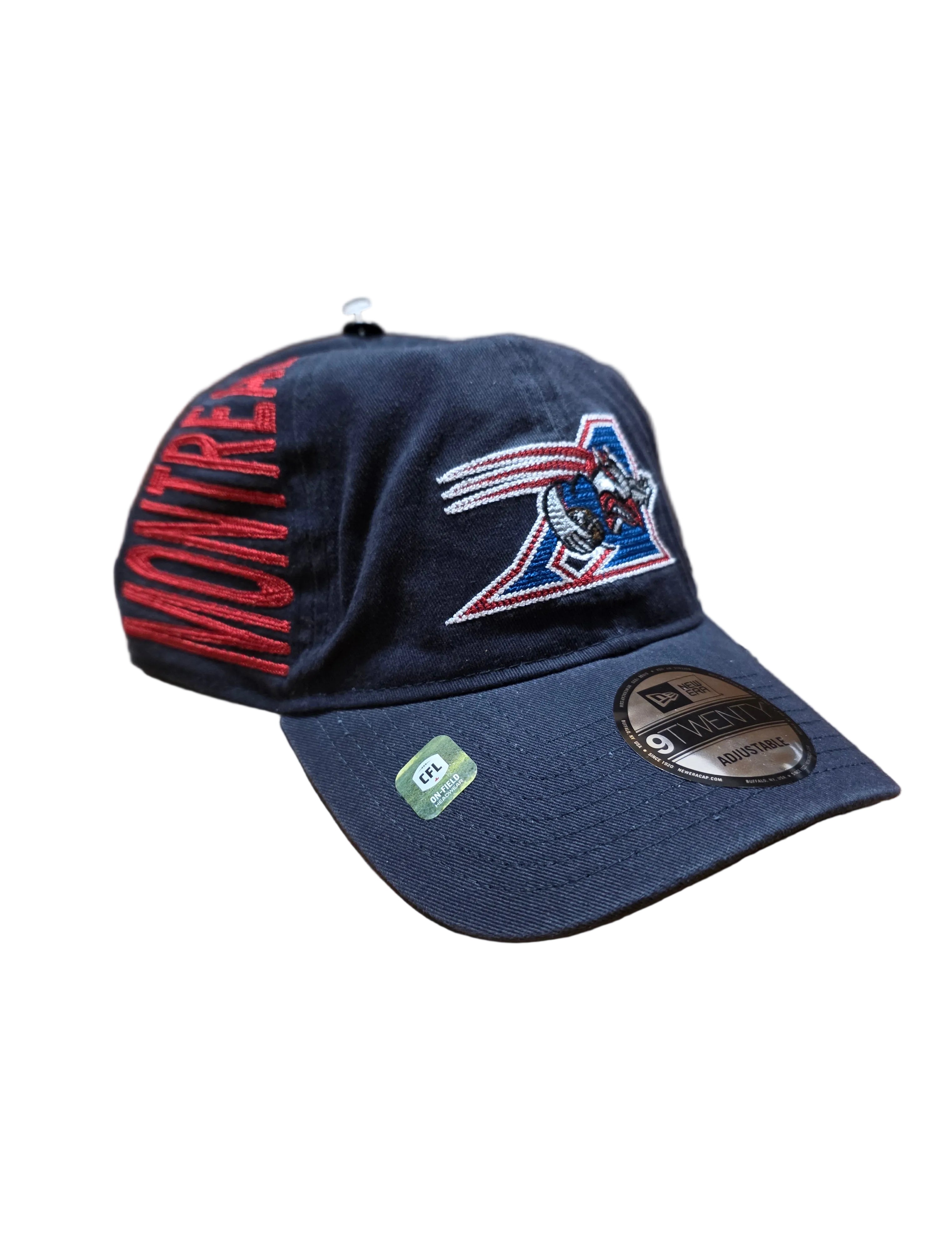 Montreal Alouettes CFL New Era Men's Navy 9Twenty 2026 Turf Traditions Adjustable Hat