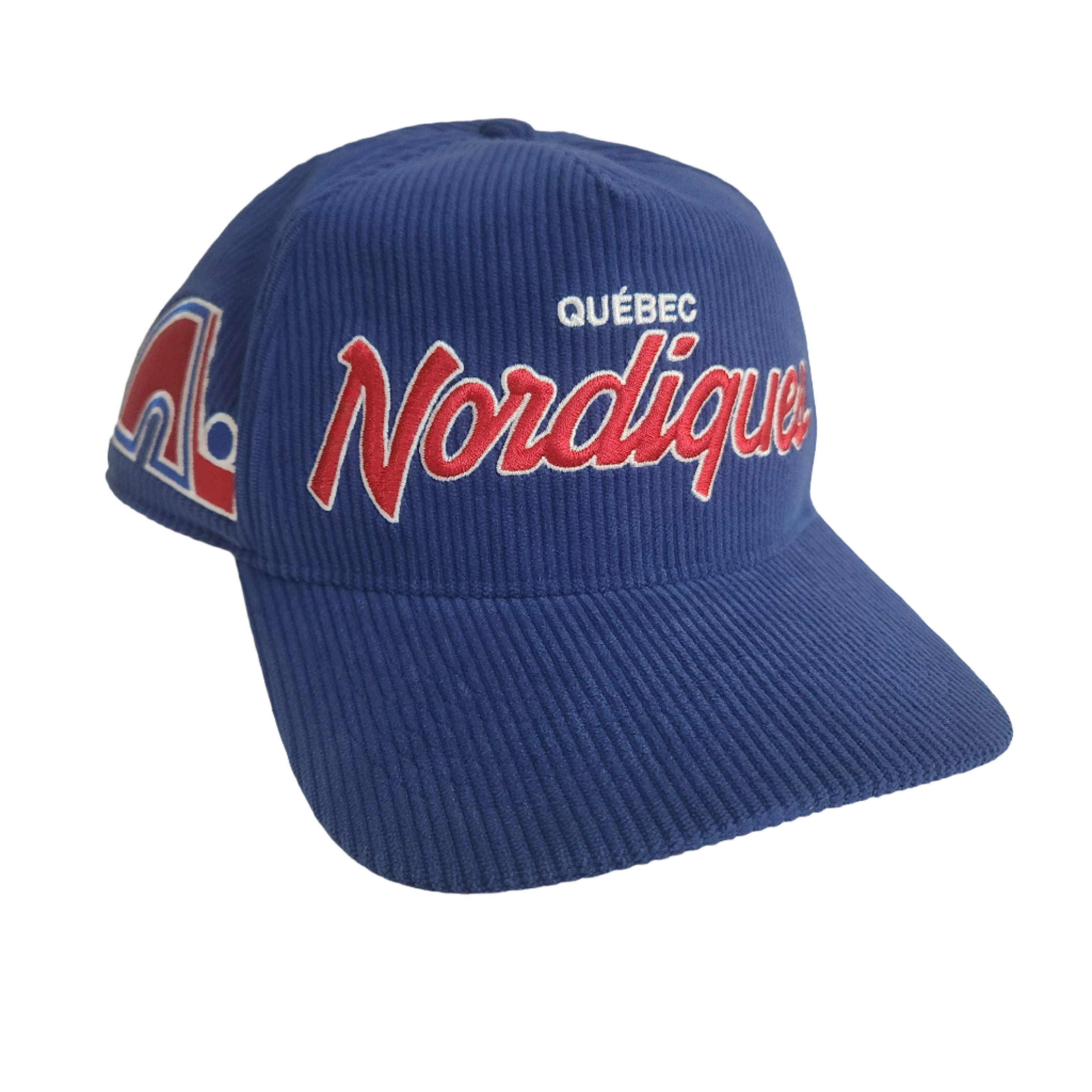 Quebec Nordiques NHL 47 Brand Men's Royal Crosstown Cord Arch Adjustable Hat