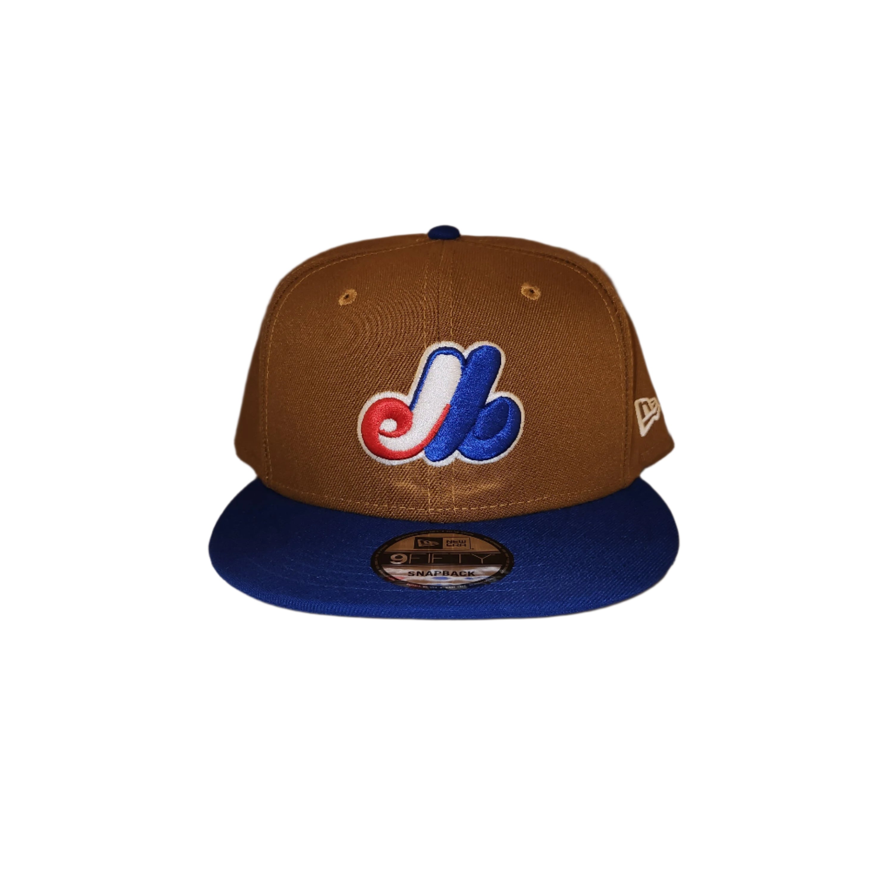 Montreal Expos MLB New Era Men's 9Fifty Toasted Peanut/Royal Basic Snapback Hat