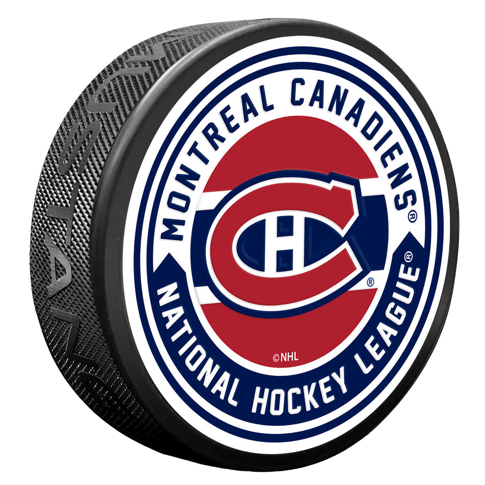 Rondelle de hockey texturée Arrow NHL des Canadiens de Montréal