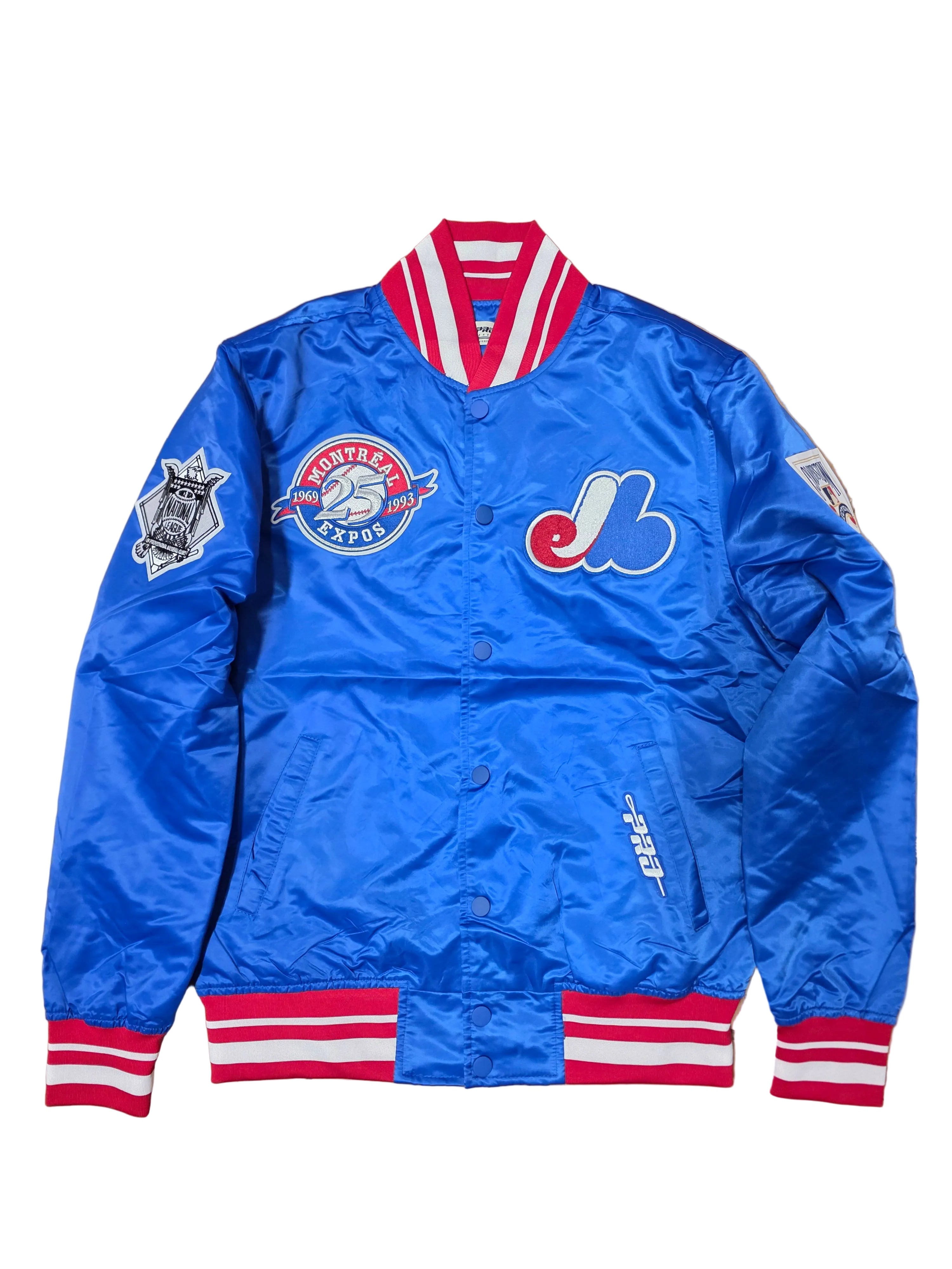 Montreal Expos MLB Pro Standard Men's Royal Day One Rib Satin Jacket