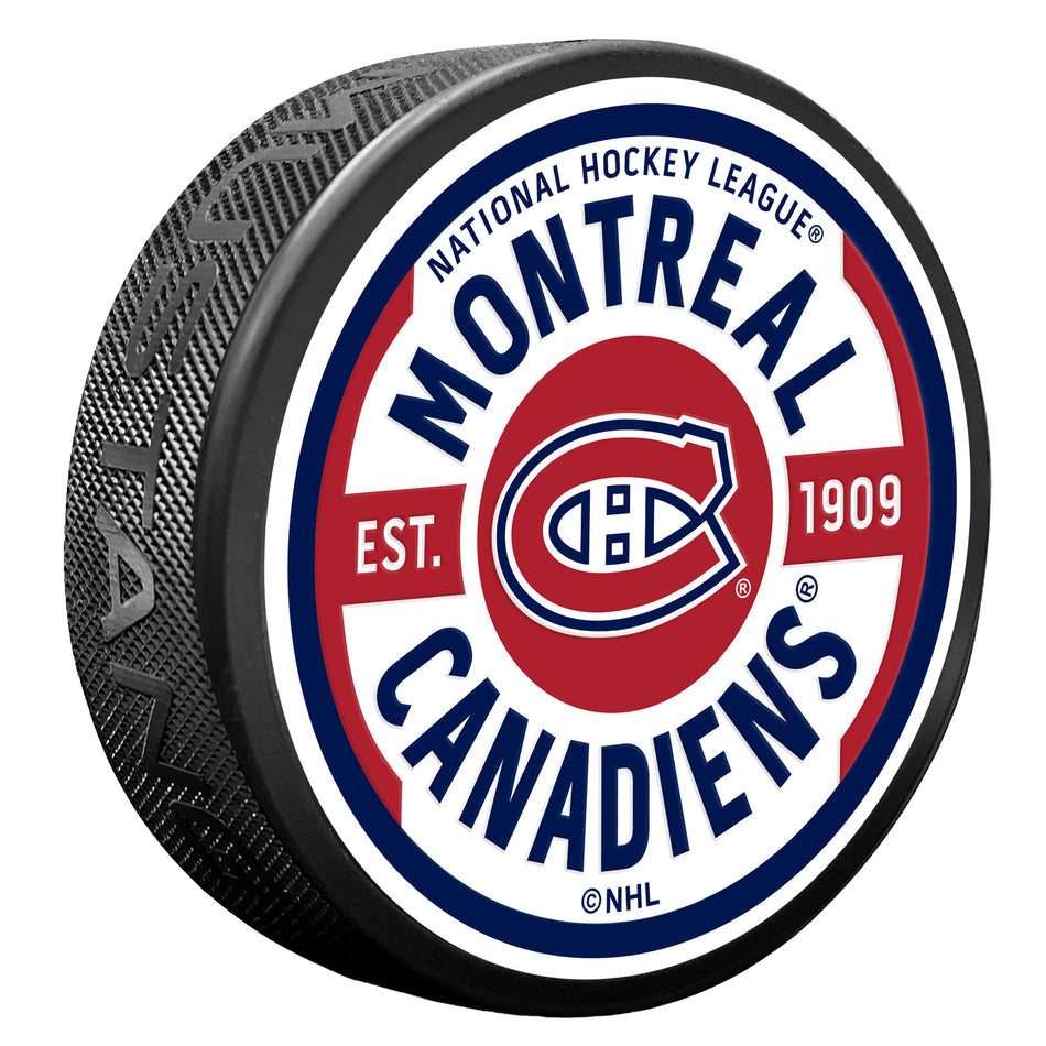 Rondelle de hockey texturée NHL Gear des Canadiens de Montréal