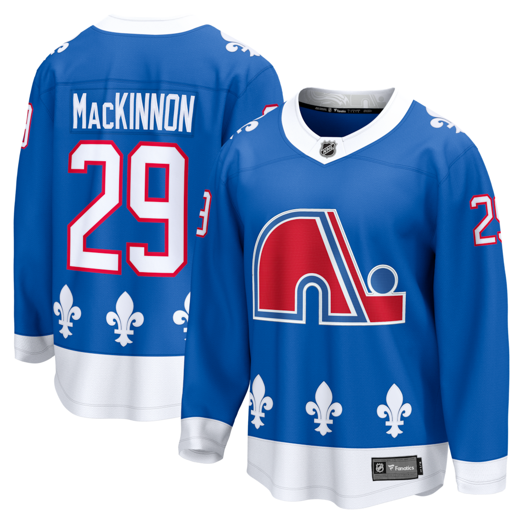 Nathan MacKinnon Colorado Avalanche NHL Fanatics Branded Men's Light Blue Vintage Breakaway Jersey