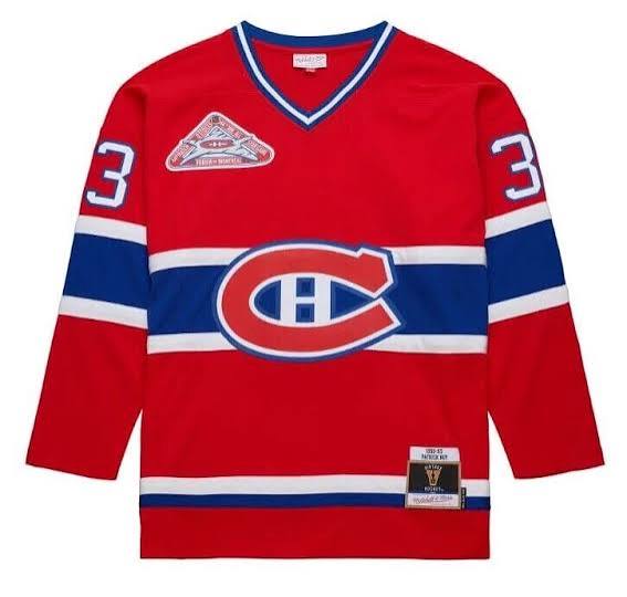 Patrick Roy Montreal Canadiens NHL Mitchell & Ness Men's Red 1992 Power Play Authentic Jersey