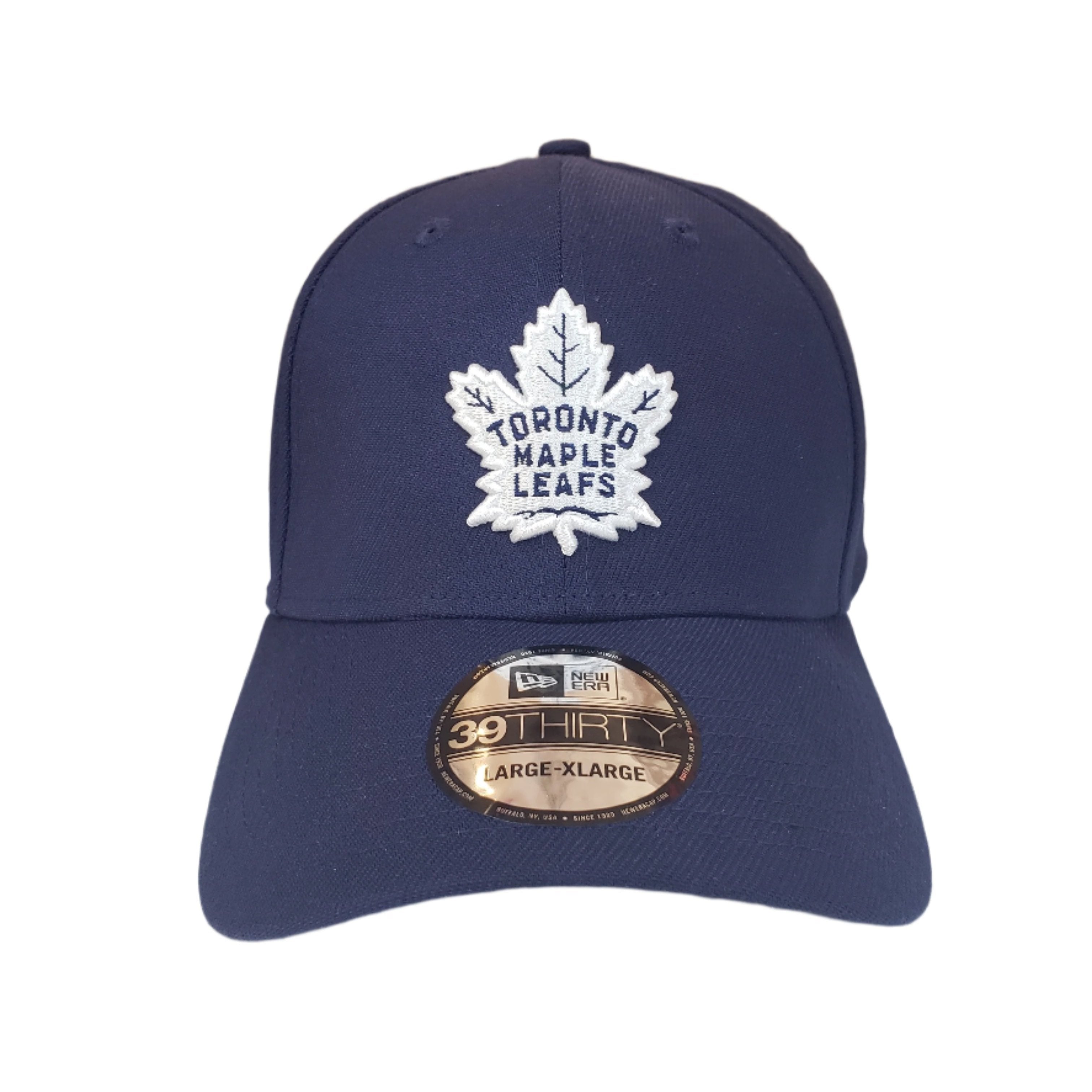 Toronto Maple Leafs NHL New Era Men's Navy 39Thirty Team Classic Stretch Fit Hat