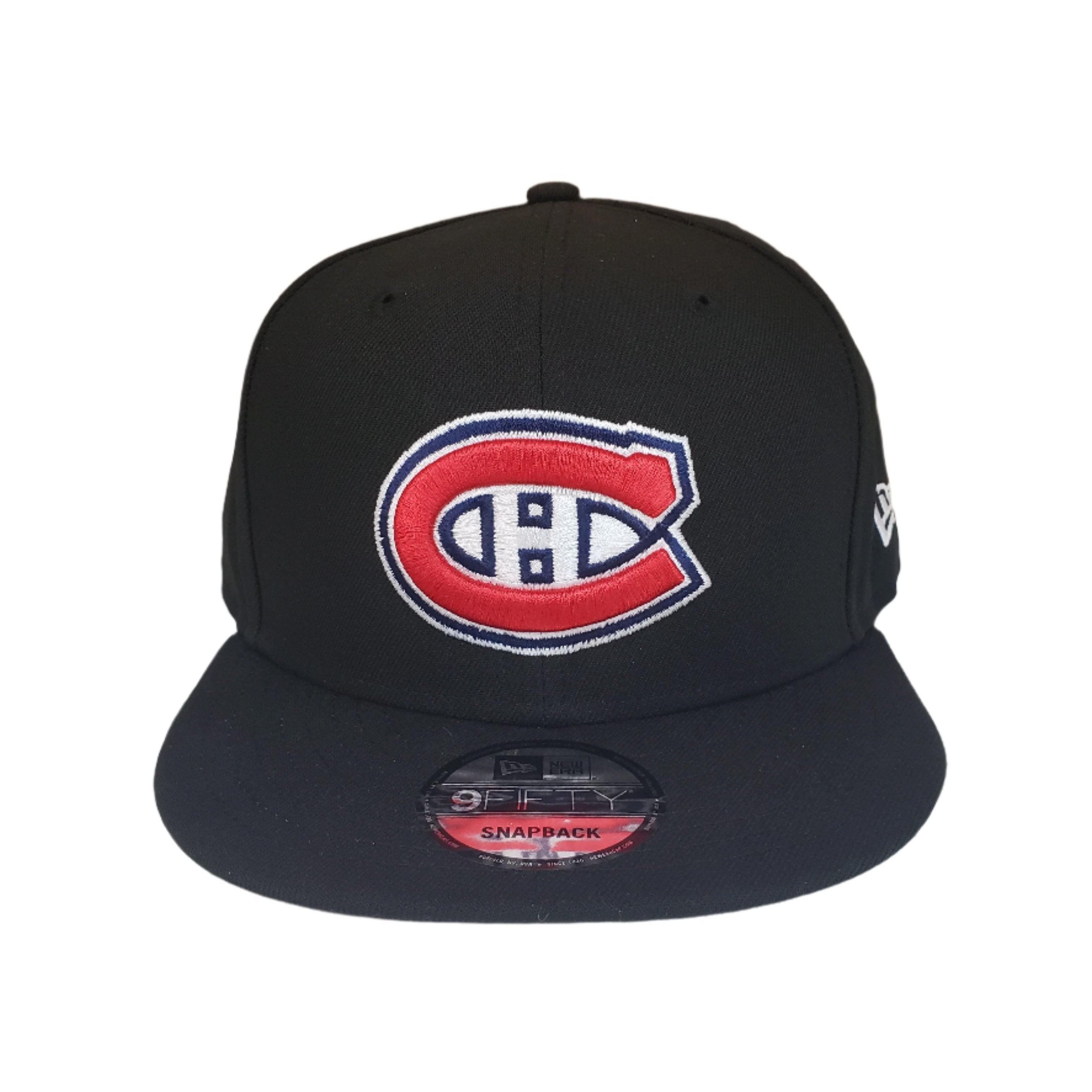 Casquette Snapback 9Fifty Basic noire pour homme des Canadiens de Montréal de la LNH de New Era