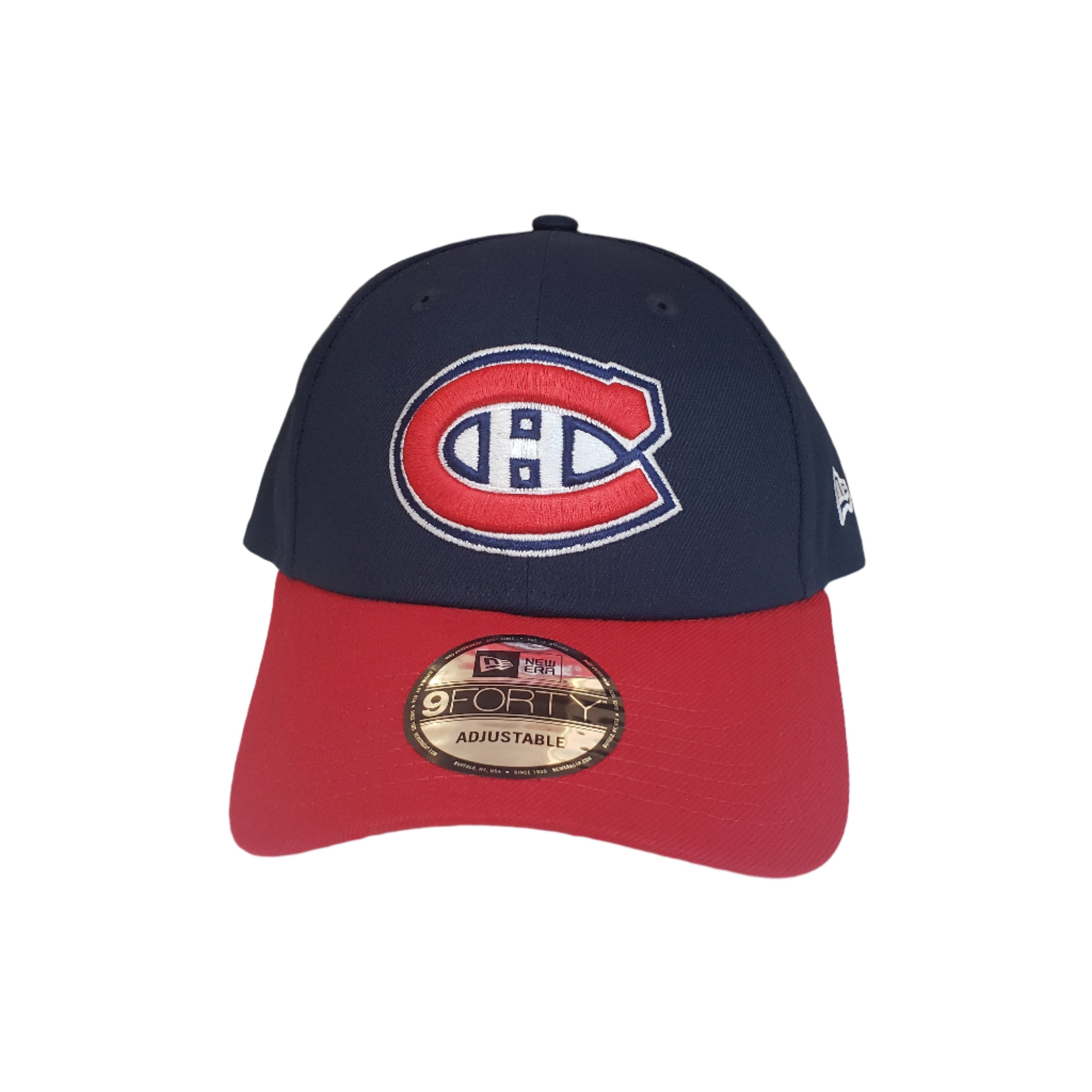 Casquette ajustable bicolore 9Forty bleu marine/rouge pour homme des Canadiens de Montréal de la LNH de New Era