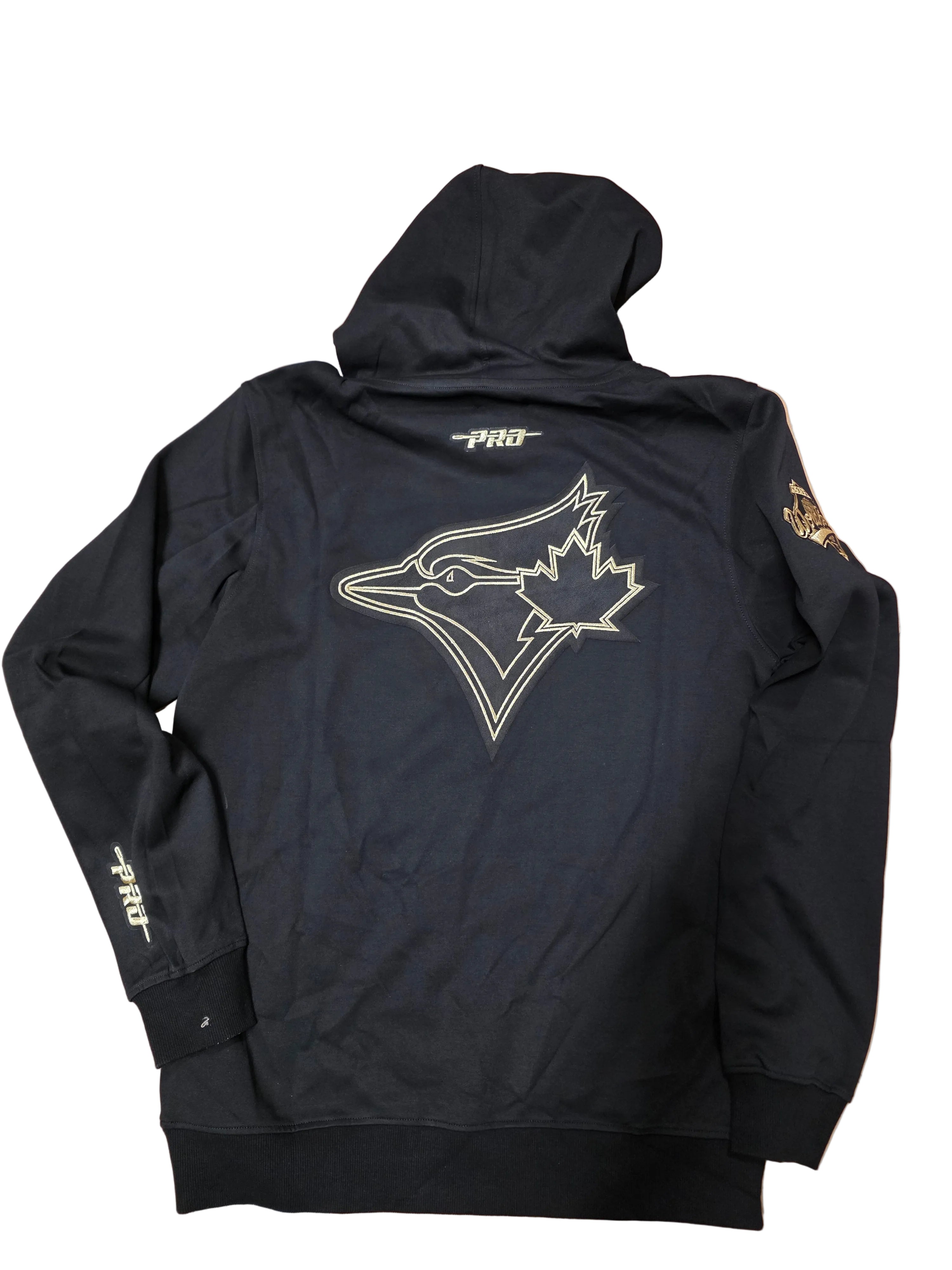 Toronto Blue Jays MLB Pro Standard Men's Black Gold Classic Pullover Hoodie