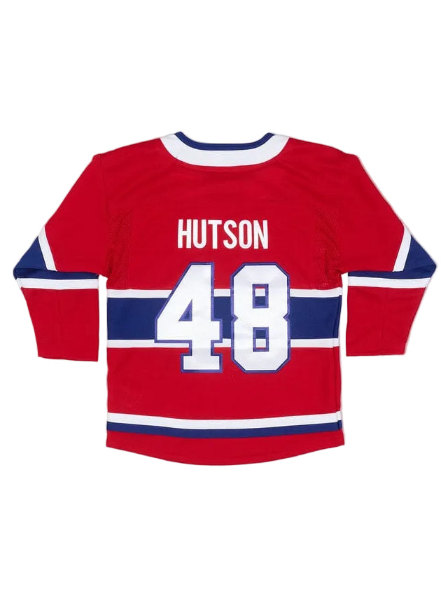 Lane Hutson Montreal Canadiens NHL Outerstuff Kids Red Premier Jersey