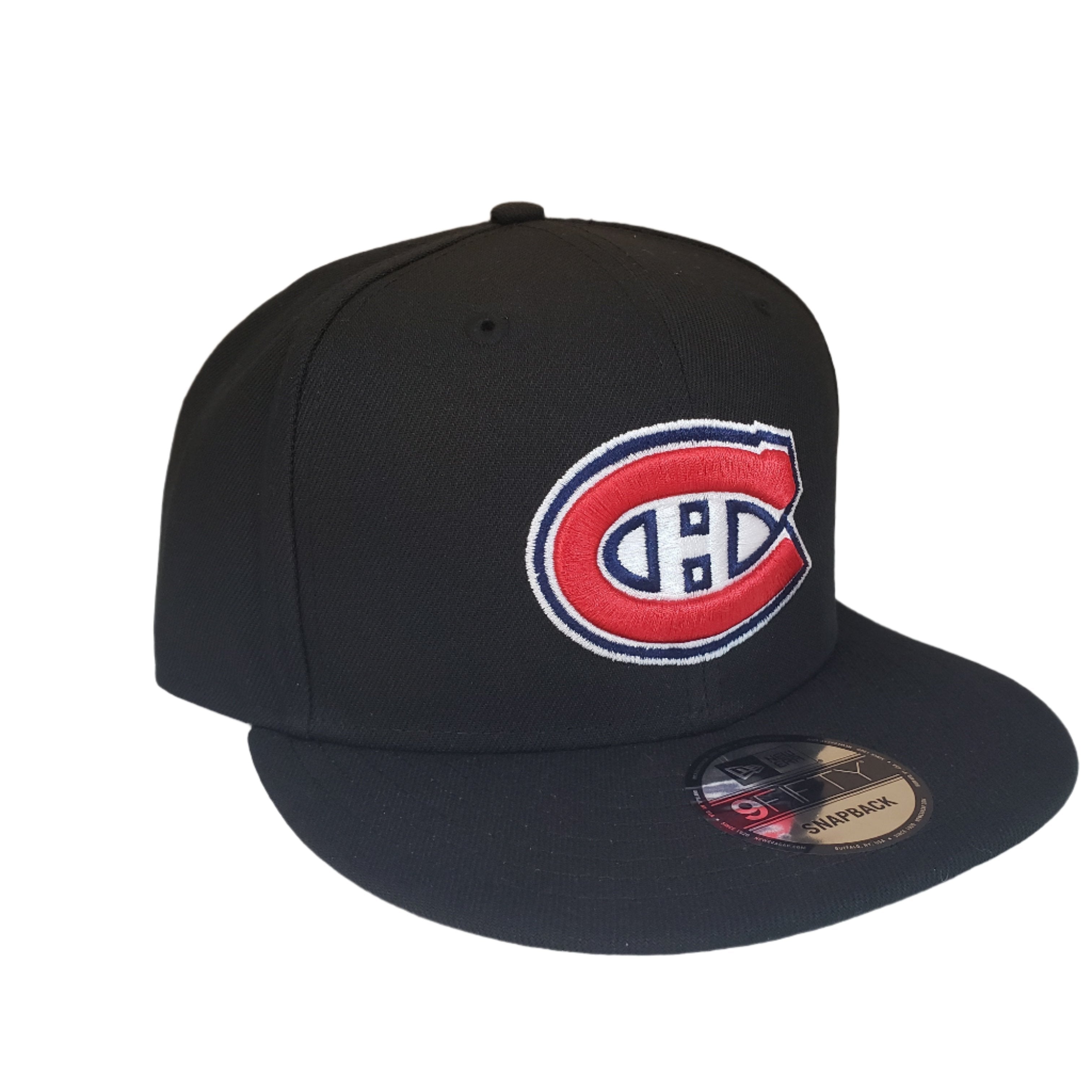 Casquette Snapback 9Fifty Basic noire pour homme des Canadiens de Montréal de la LNH de New Era