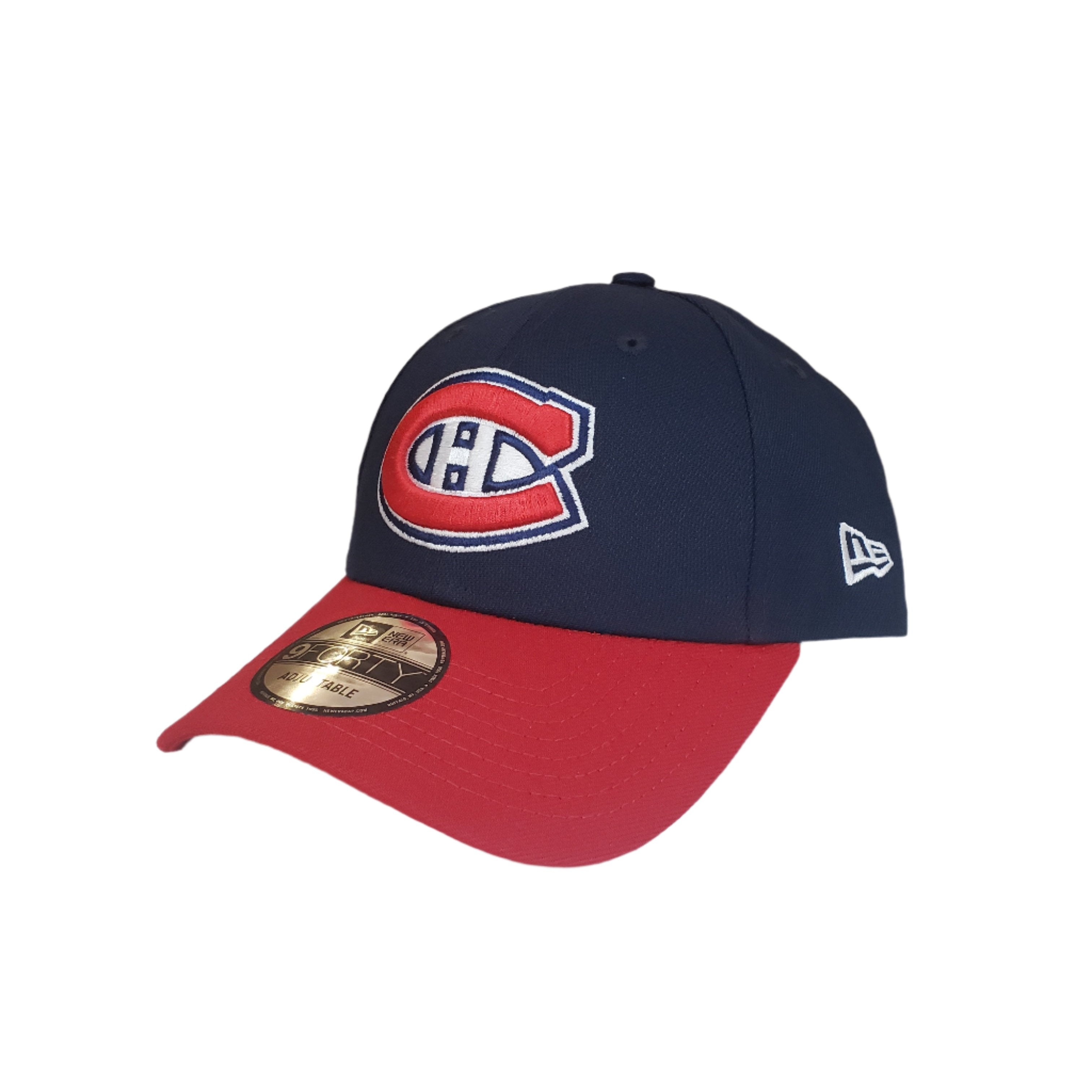 Casquette ajustable bicolore 9Forty bleu marine/rouge pour homme des Canadiens de Montréal de la LNH de New Era