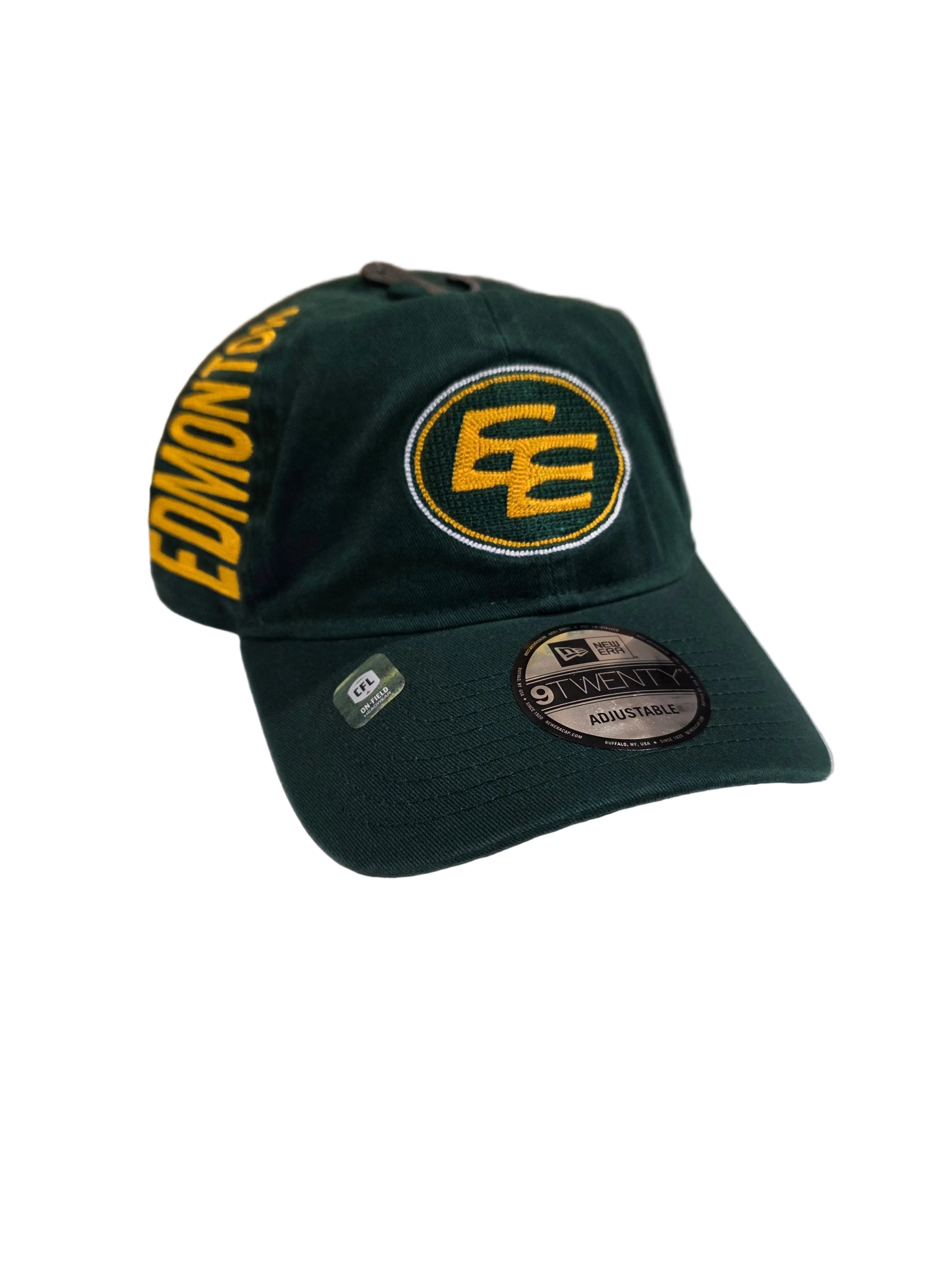 Edmonton Elks CFL New Era Men's Green 9Twenty 2026 Turf Traditions Adjustable Hat