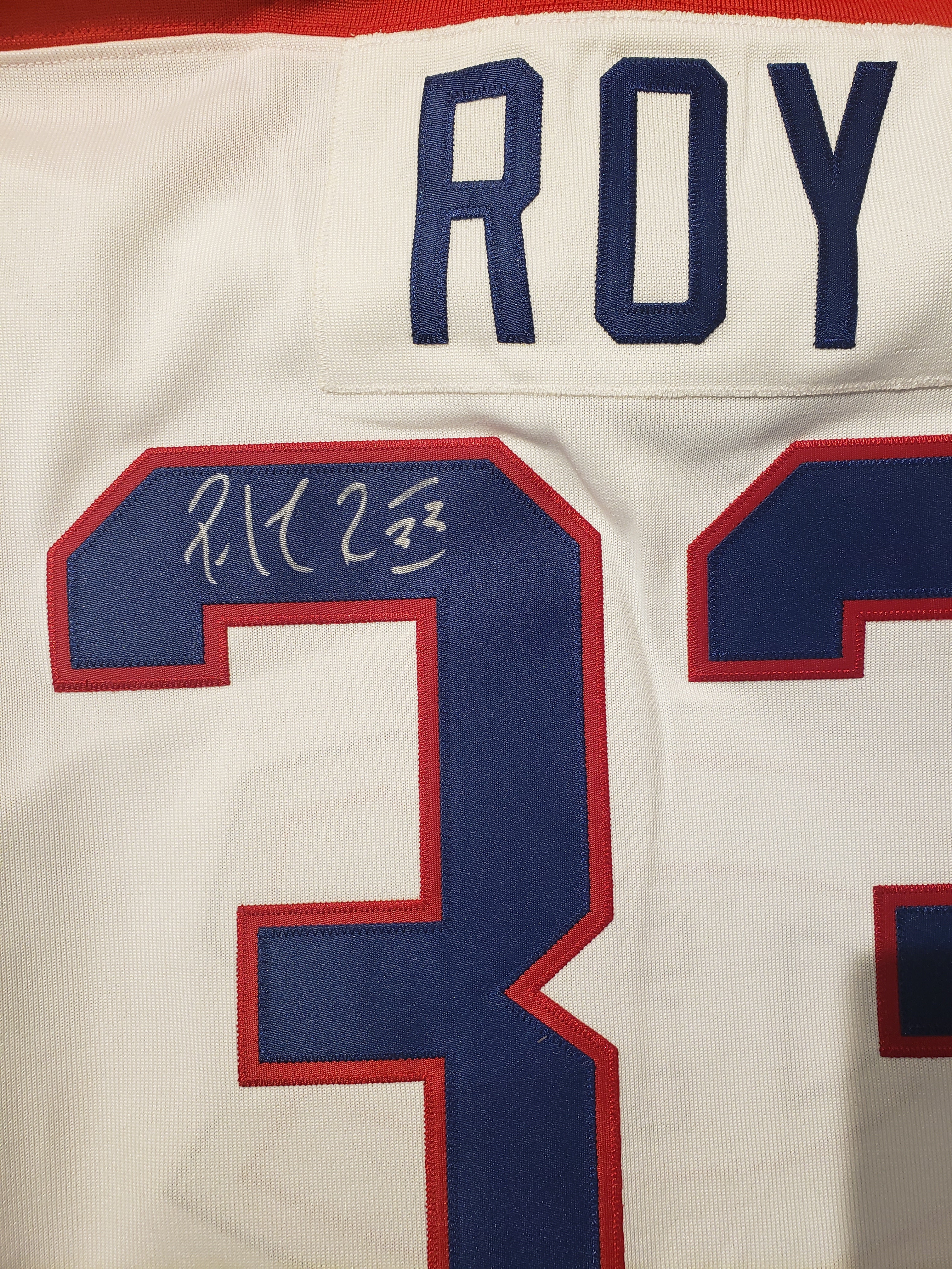 Patrick Roy Montreal Canadiens NHL Mitchell & Ness White Authentic Autographed Jersey Upper Deck Authenticated