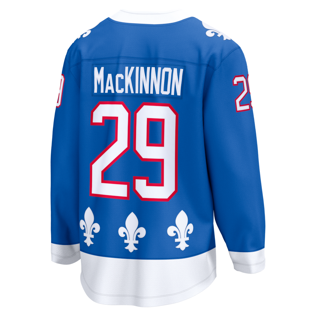Nathan MacKinnon Colorado Avalanche NHL Fanatics Branded Men's Light Blue Vintage Breakaway Jersey