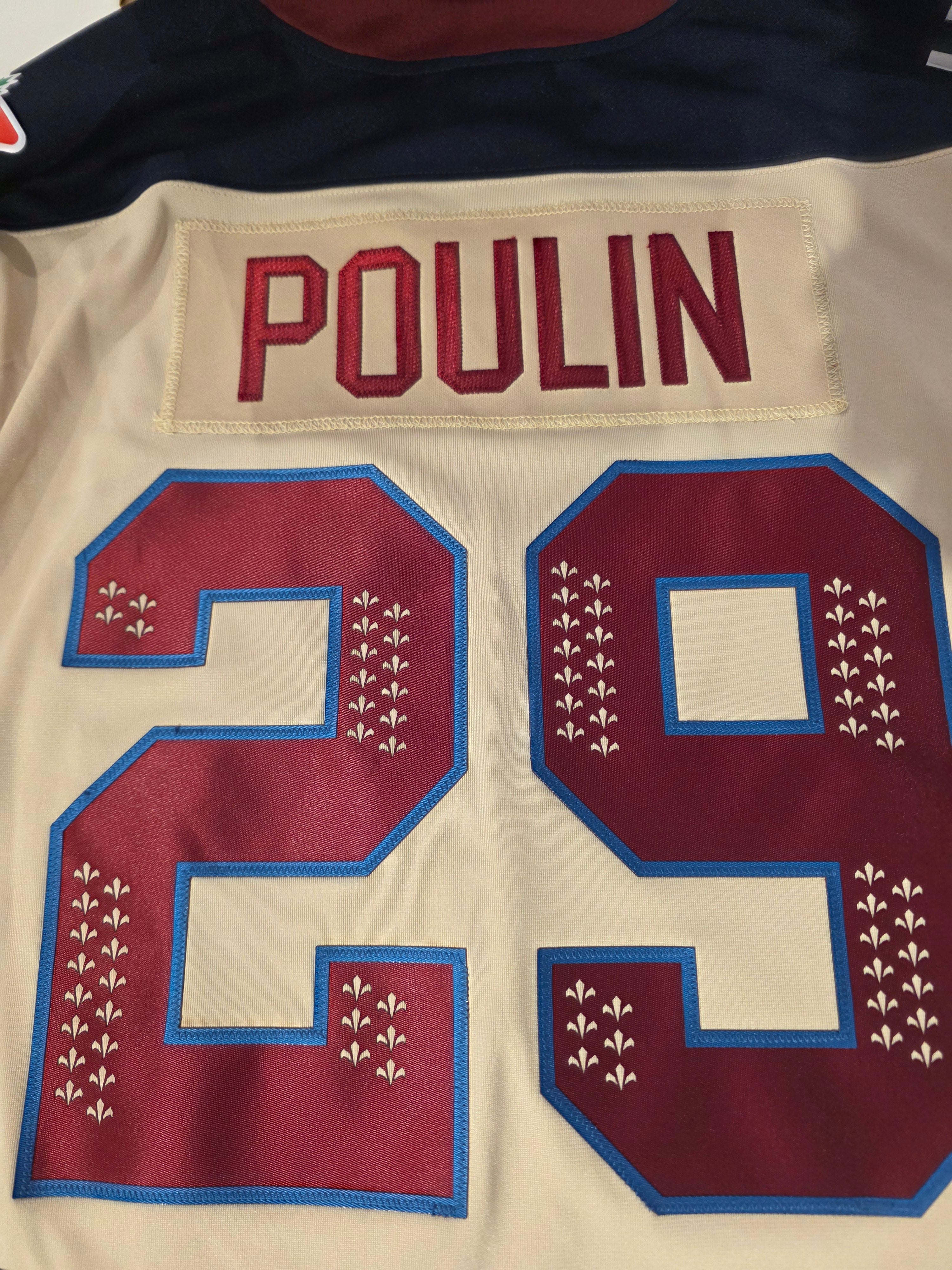 Marie-Philip Poulin Montreal Victoire PWHL Bauer Unisex Beige Away Replica Pro-Stitched Jersey