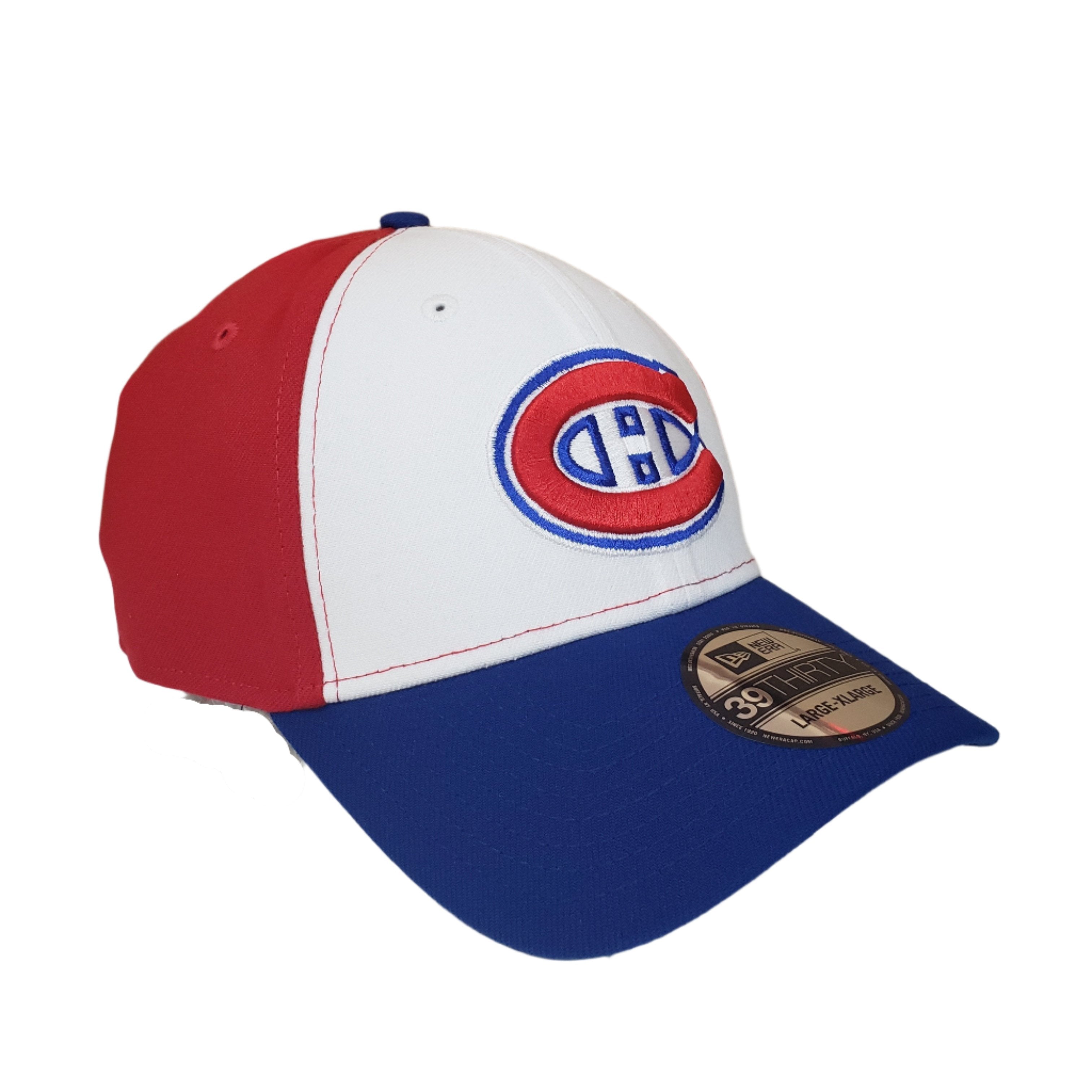 Montreal Canadiens NHL New Era Men's Tricolor 39Thirty Team Classic Stretch Fit Hat