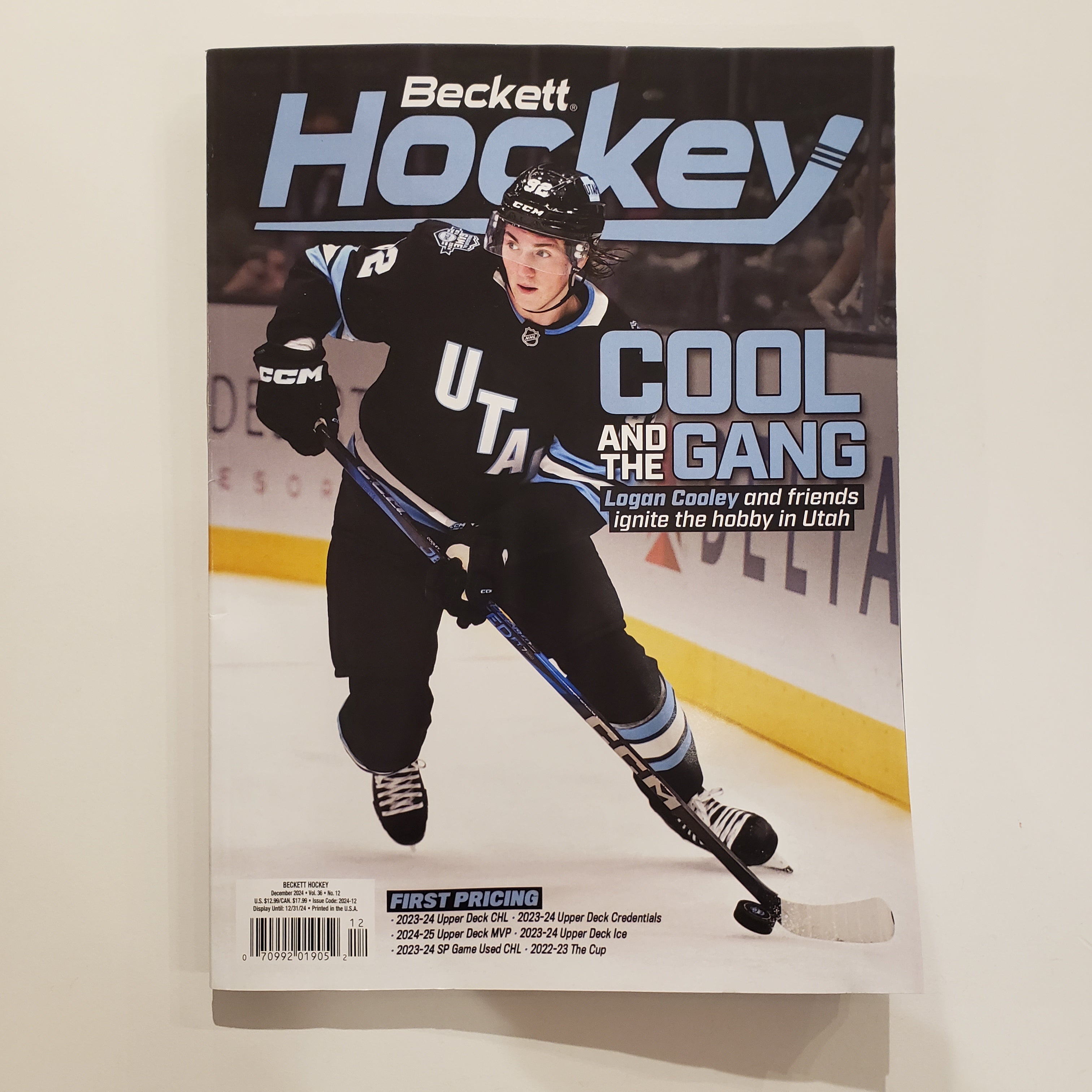 Guide des prix des cartes de hockey Beckett Hockey NHL décembre 2024 Magazine Vol 36 No 12