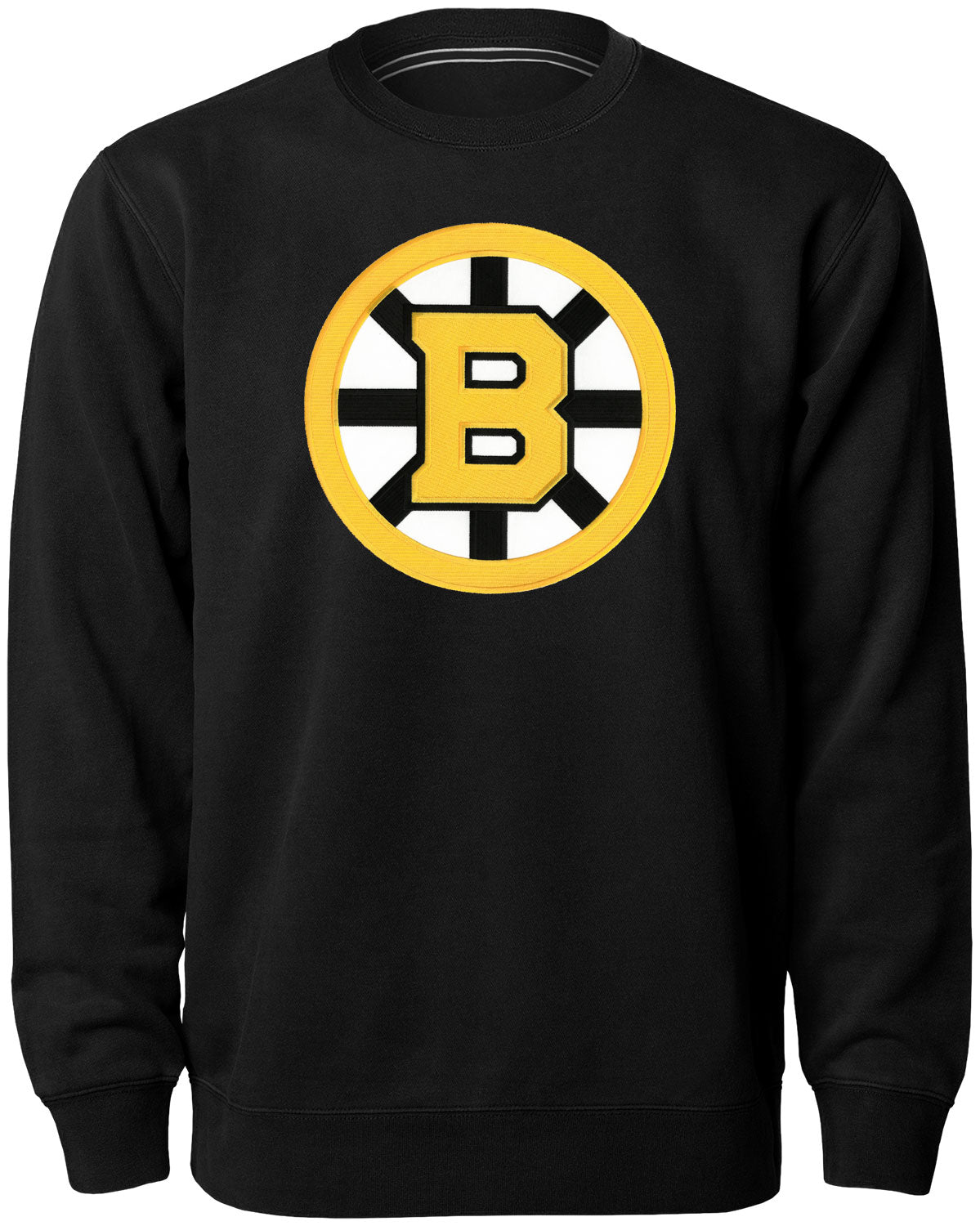 Chandail ras du cou Express avec logo en sergé noir des Bruins de Boston NHL Bulletin pour hommes