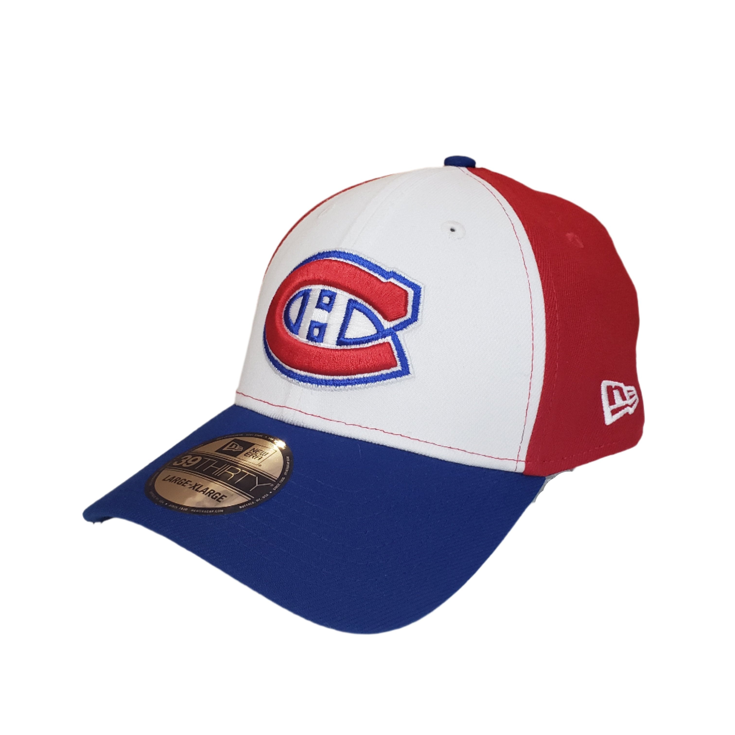 Montreal Canadiens NHL New Era Men's Tricolor 39Thirty Team Classic Stretch Fit Hat