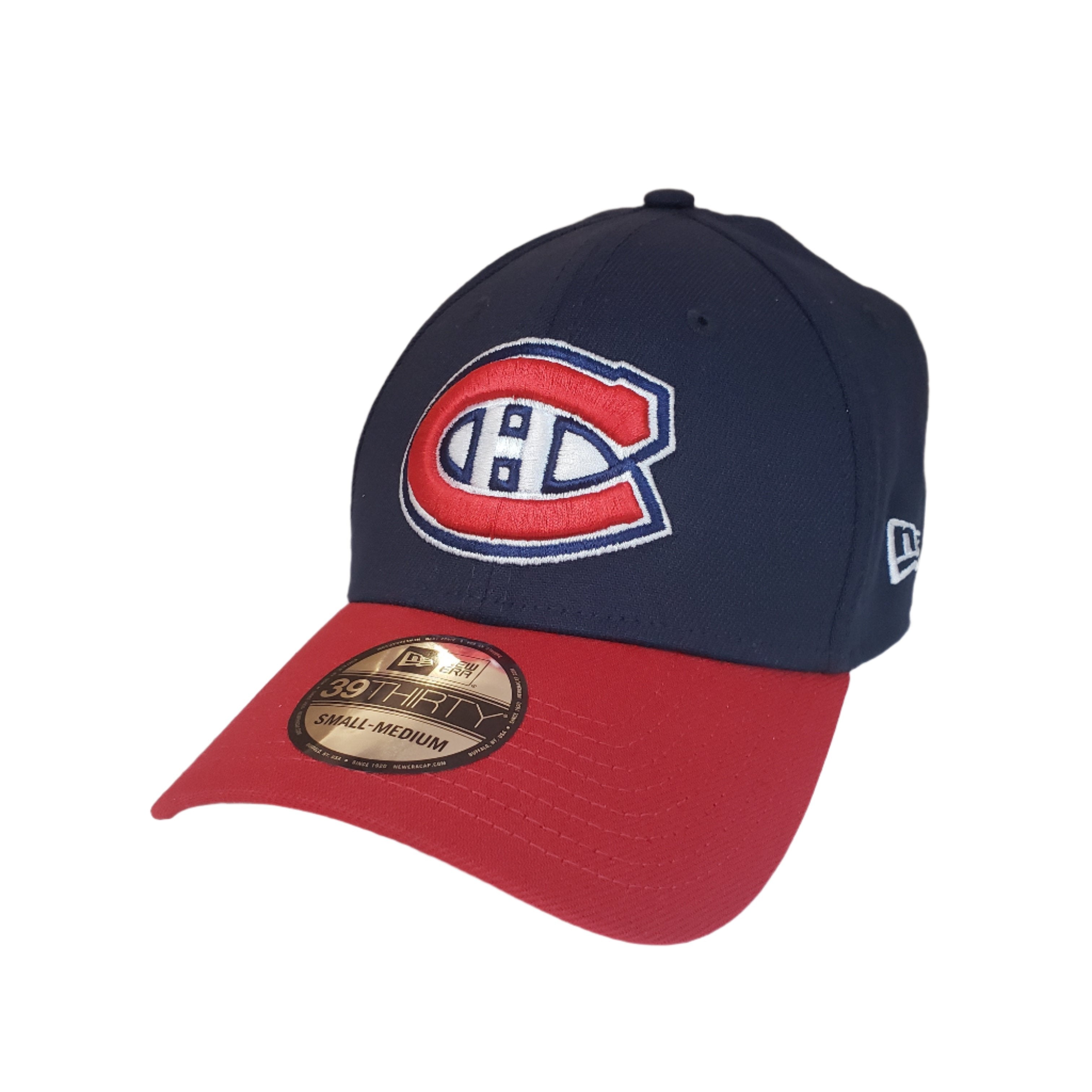 Montreal Canadiens NHL New Era Men's Navy/Red 39Thirty Team Classic Stretch Fit Hat