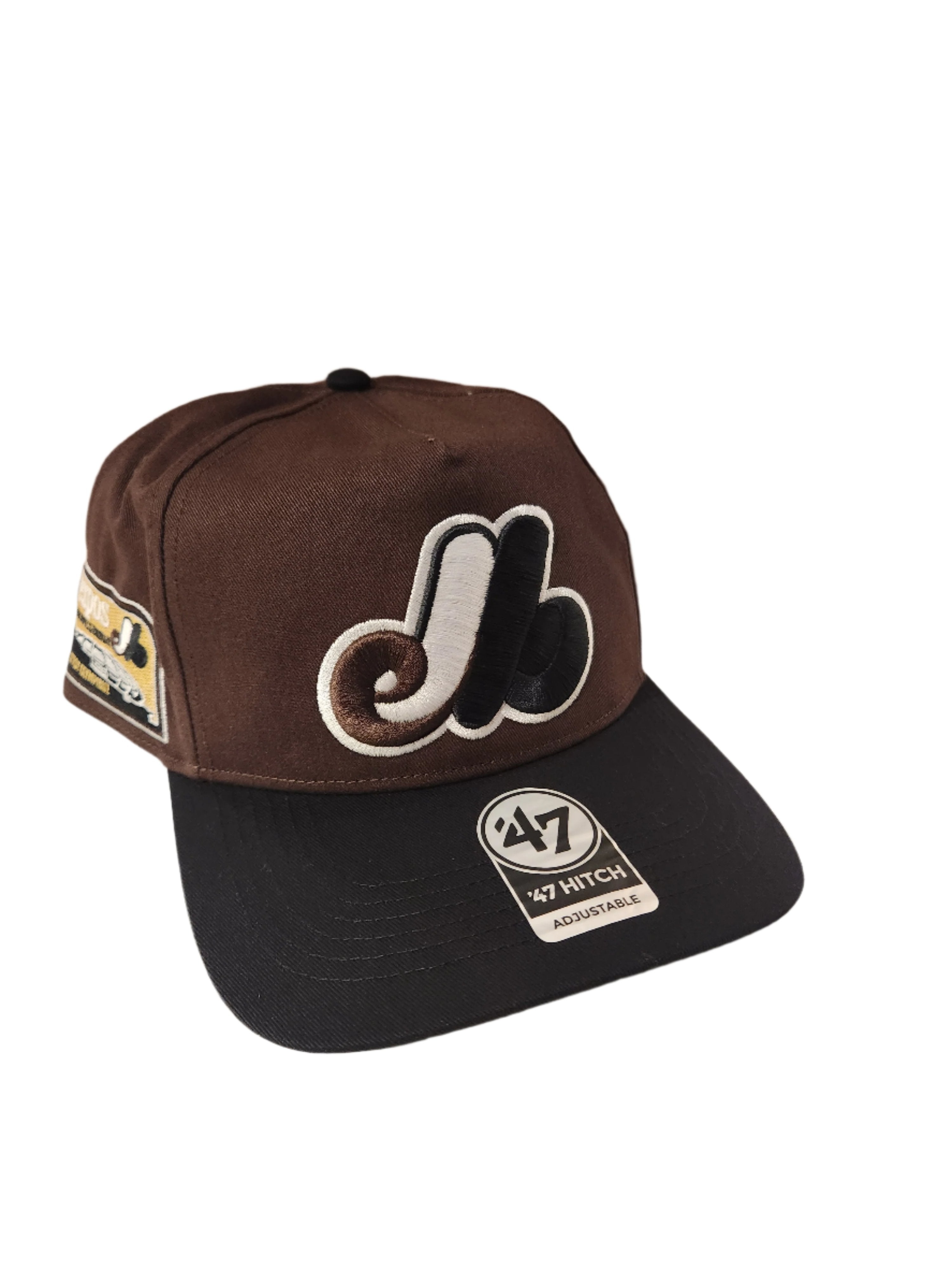 Casquette snapback Sure Shot Hitch chocolat noir pour homme des Expos de Montréal de la MLB 47 Brand