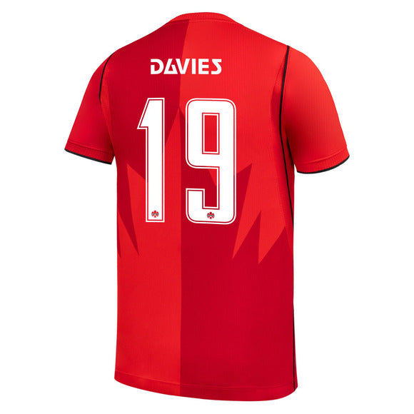 Alphonso Davies Canada Soccer FIFA Nike Men's Red 2026 Home Stadium Replica Jersey
