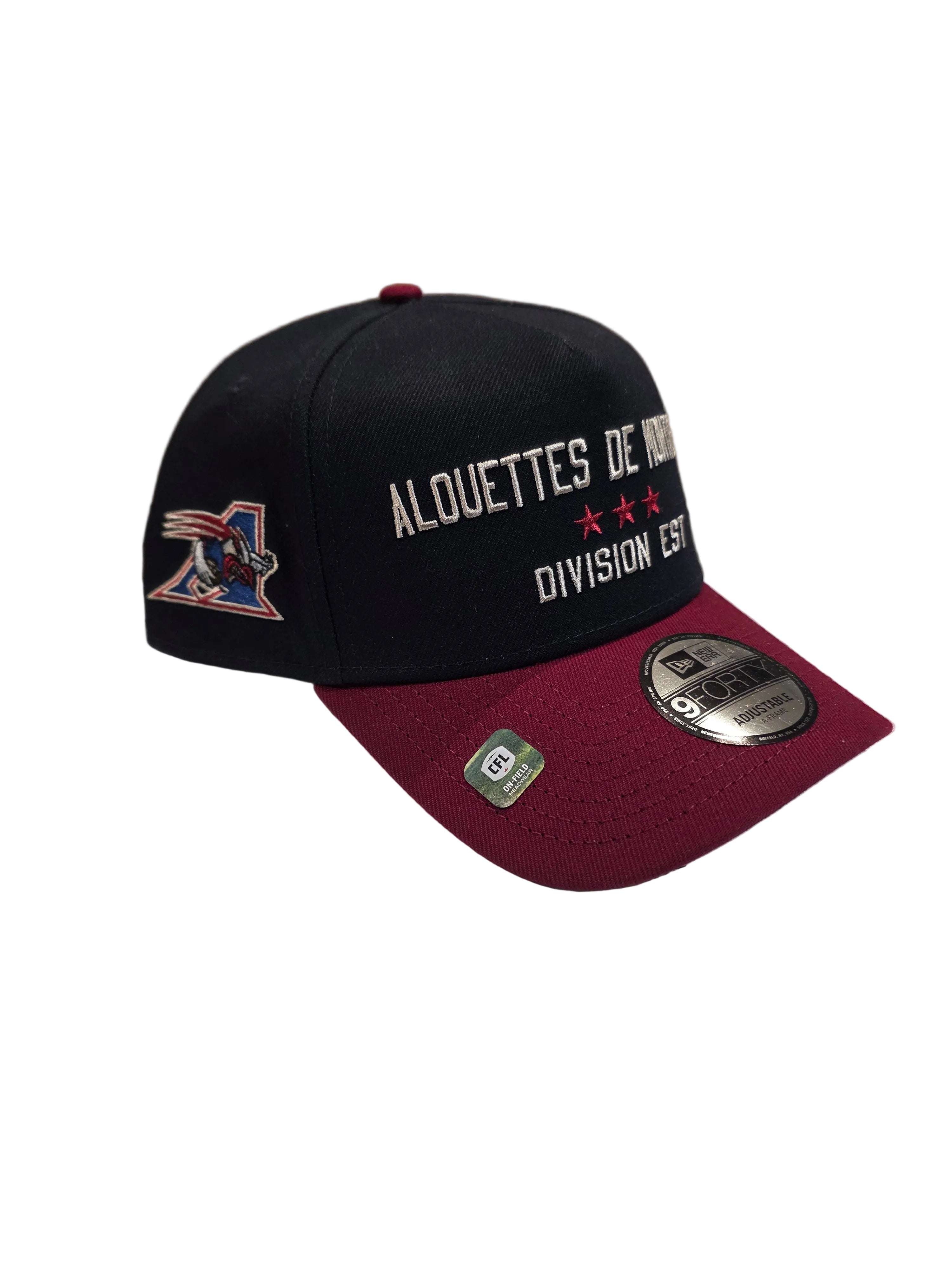 Montreal Alouettes CFL New Era Men's Navy/Red 9Forty A-Frame 2026 Turf Traditions Snapback Hat