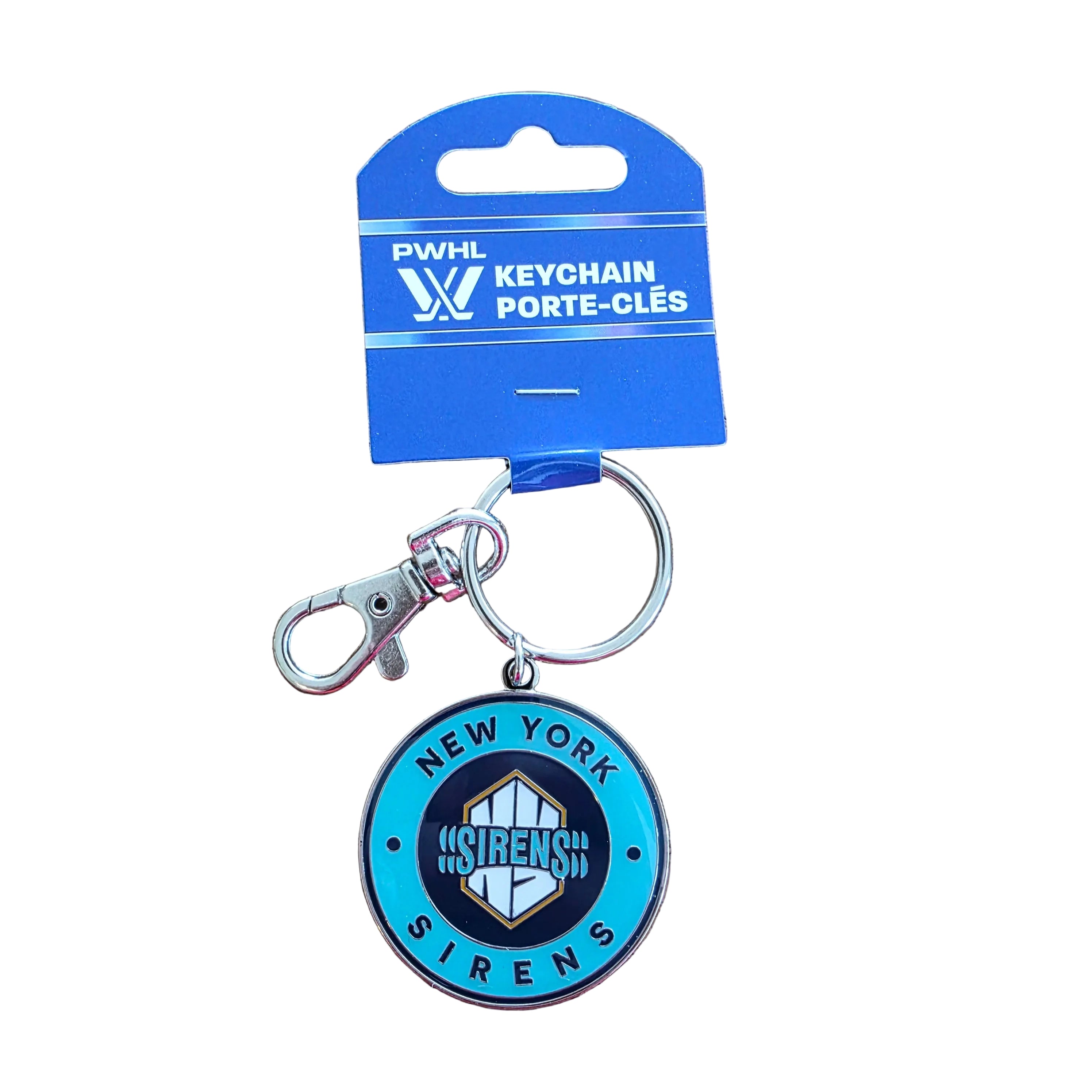 New York Sirens PWHL TSV Team Logo Keychain